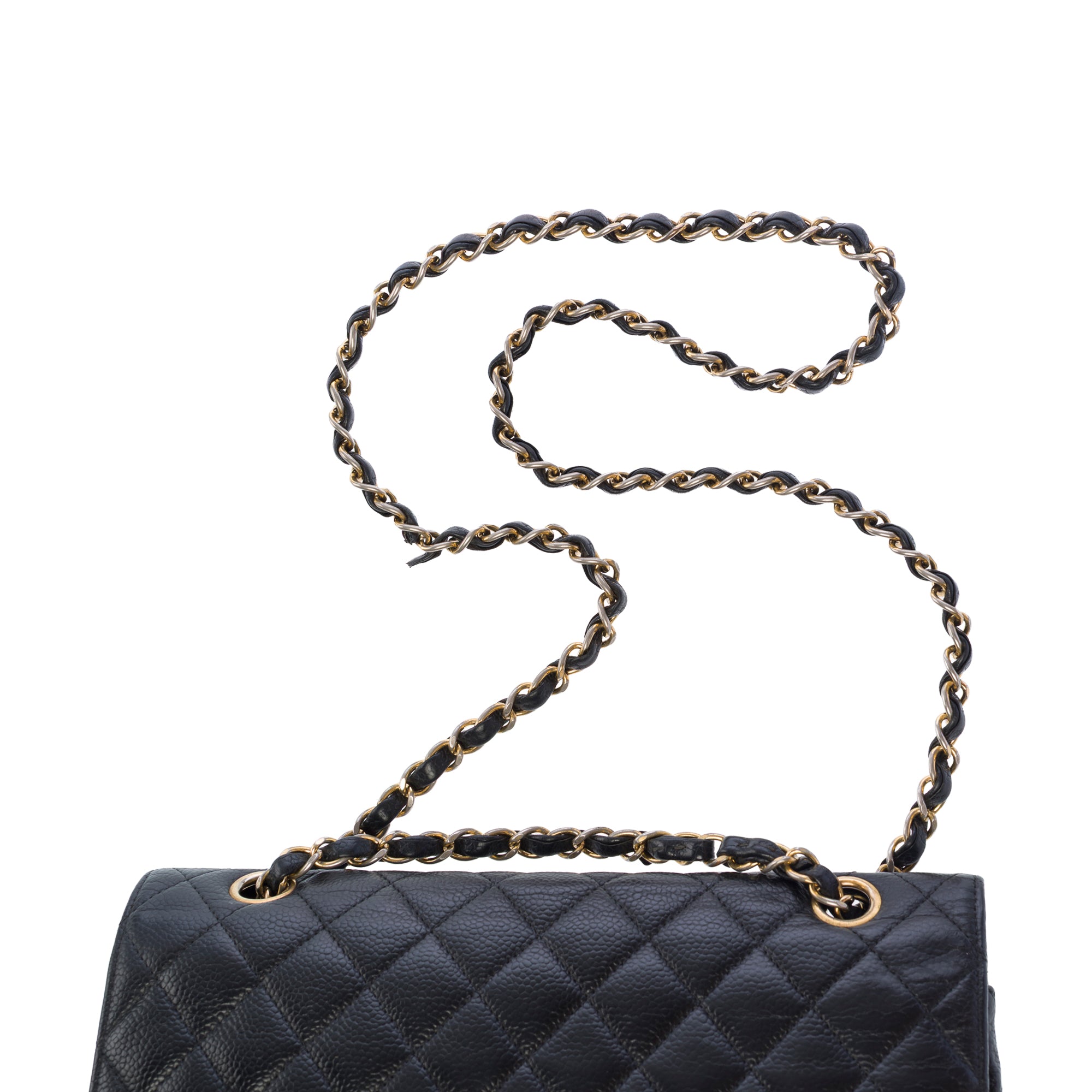Sac CHANEL Timeless/Classique en Cuir Noir - 103724