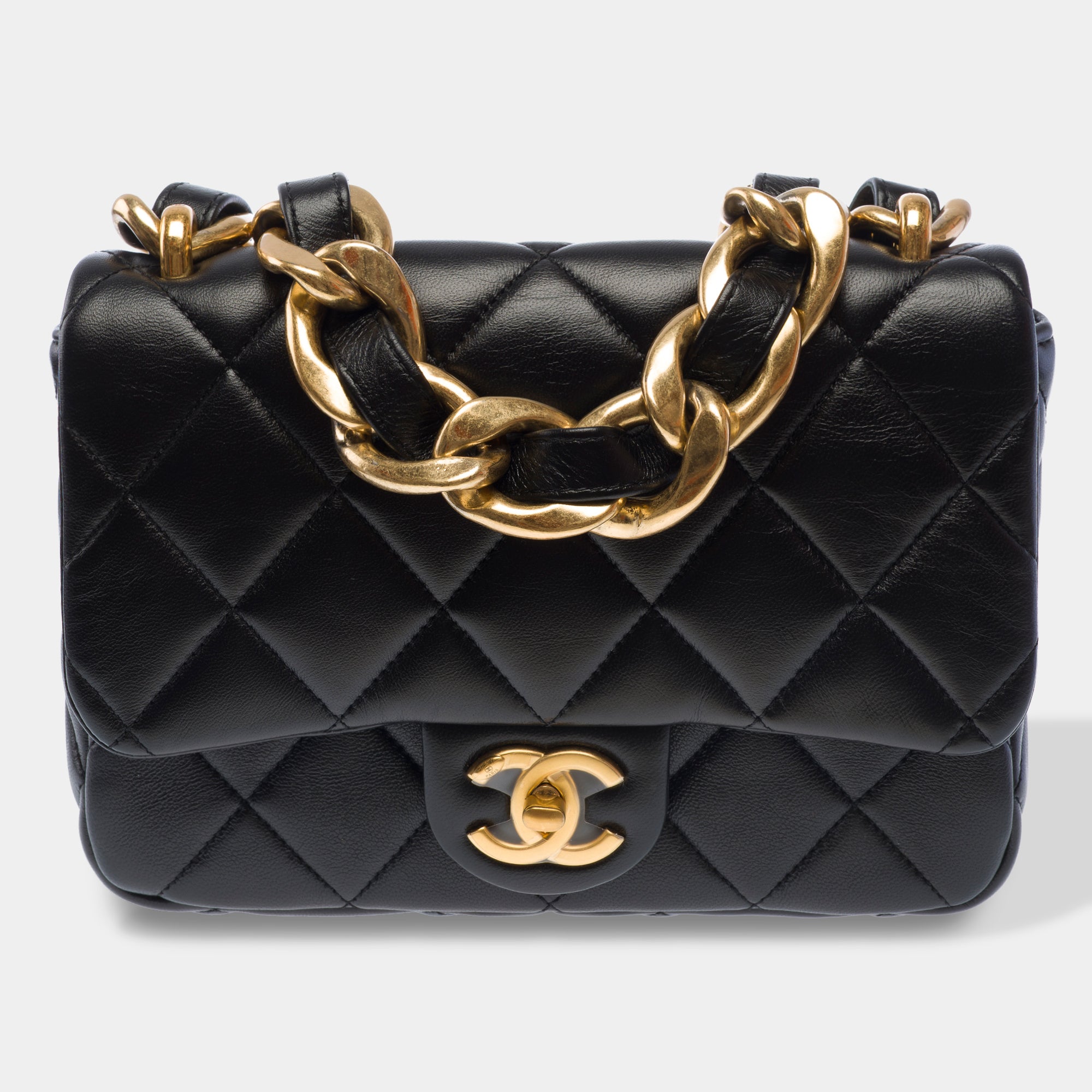 Sac CHANEL Timeless/Classique en Cuir Noir - 103745
