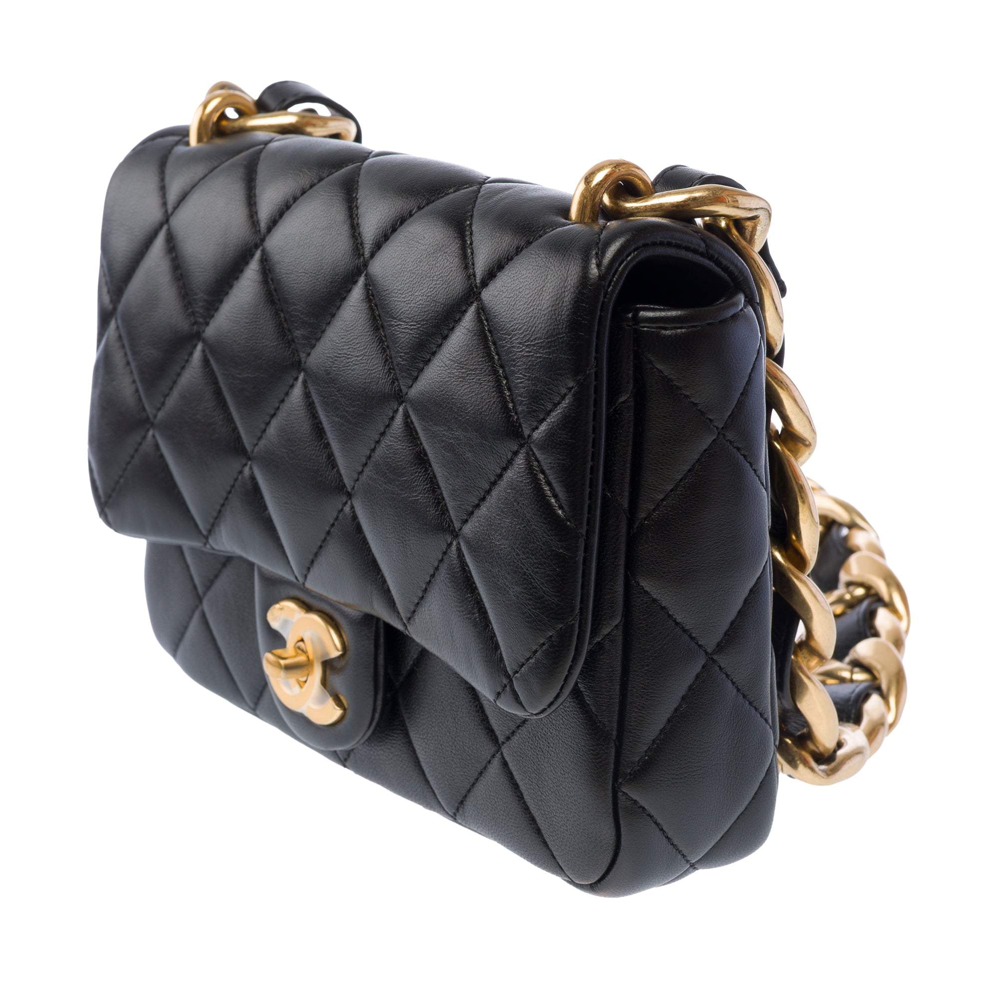 Sac CHANEL Timeless/Classique en Cuir Noir - 103745