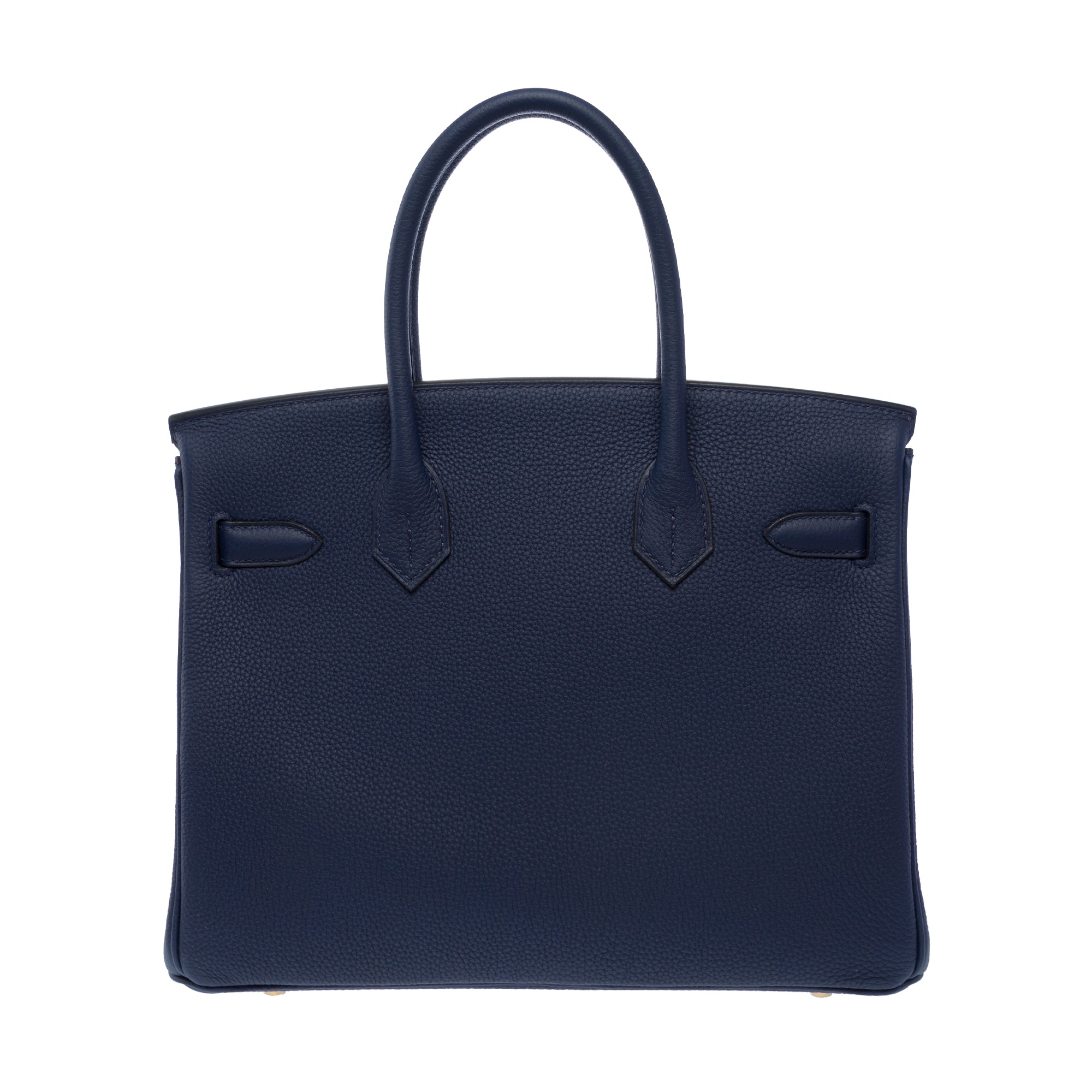 Sac HERMES Birkin 30 en Cuir Bleu - 103732