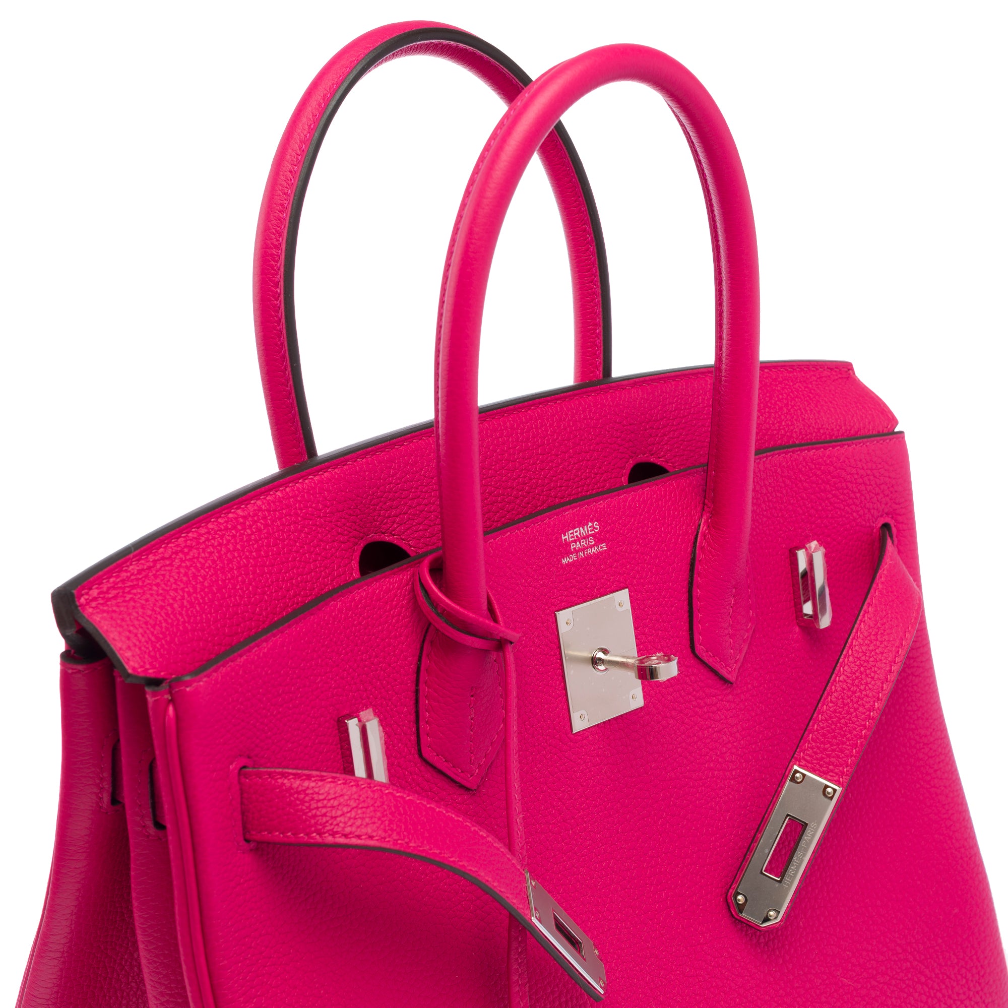 Sac HERMES Birkin 30 en Cuir Rose - 103746