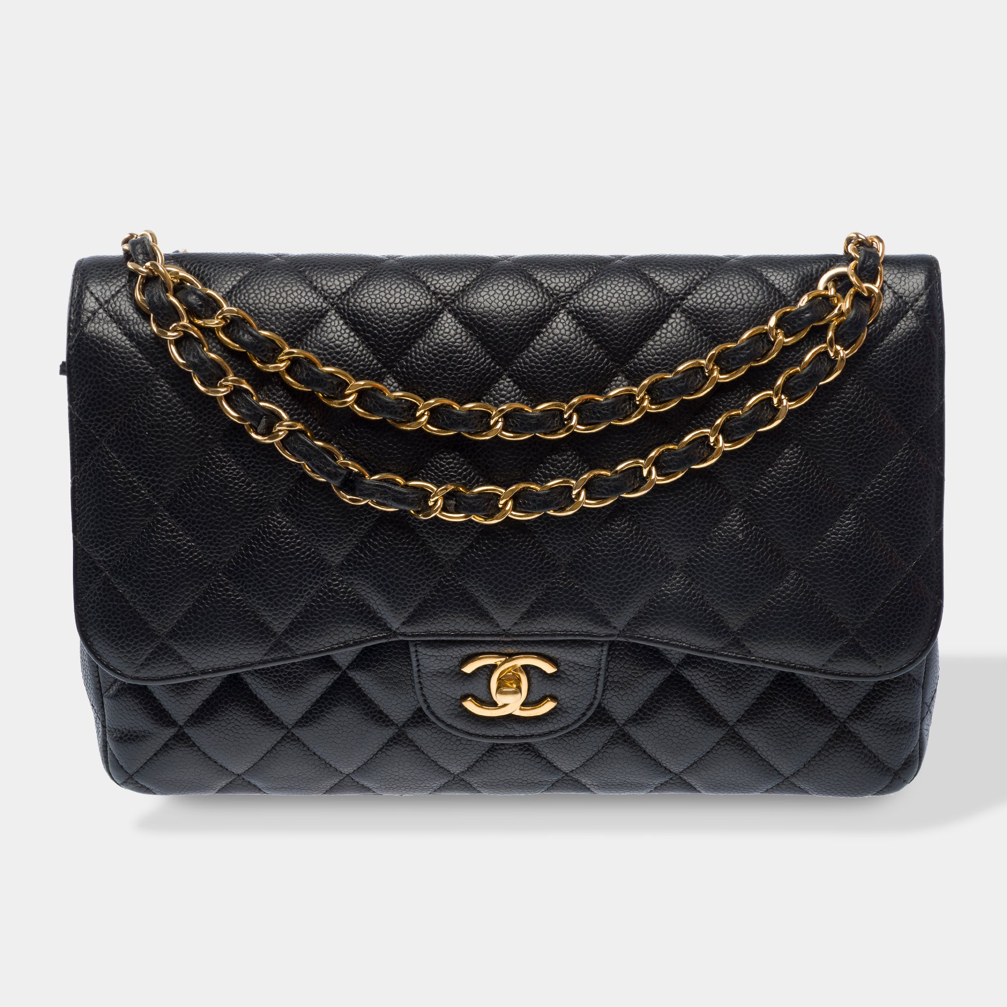 Sac CHANEL Timeless/Classique en Cuir Noir - 103741