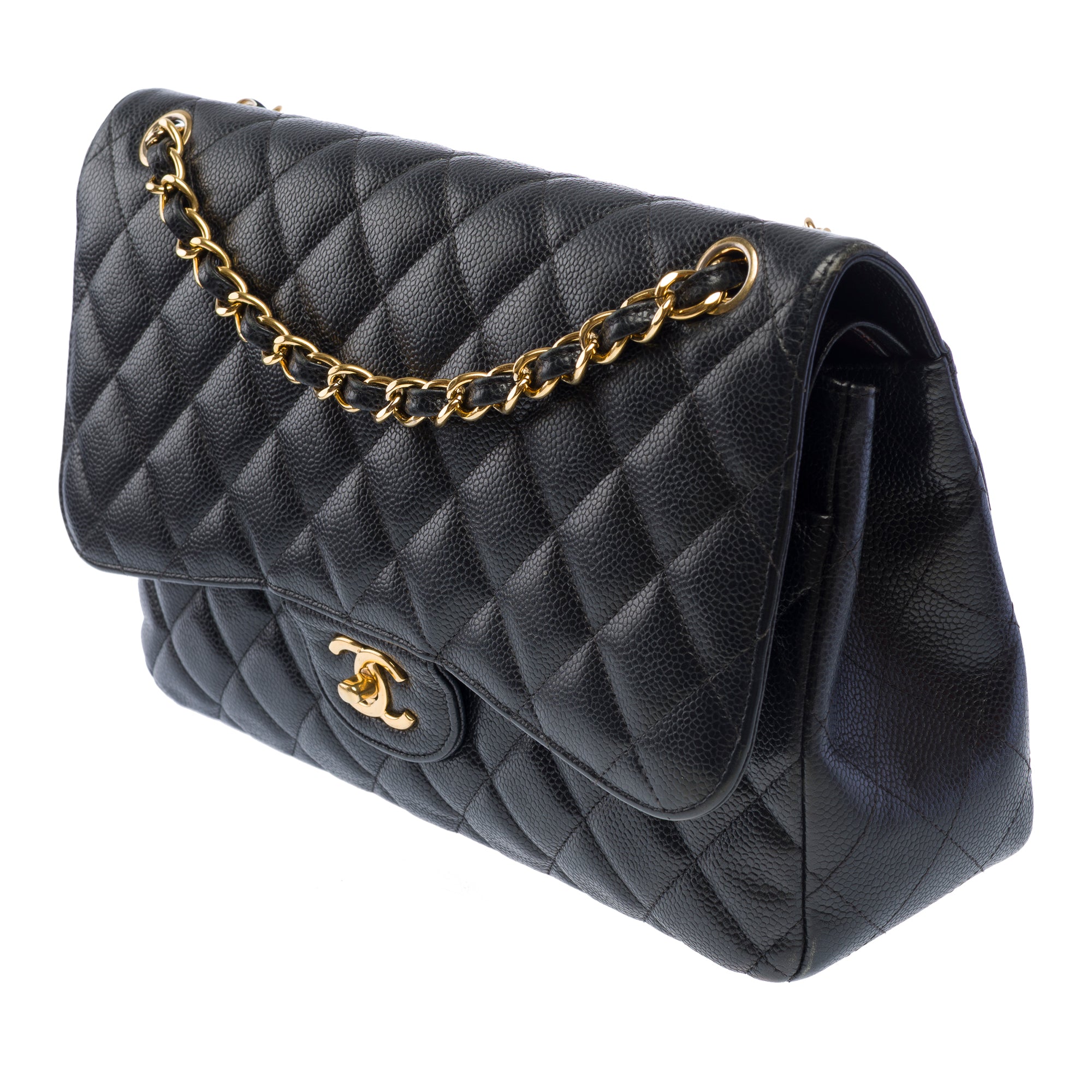 Sac CHANEL Timeless/Classique en Cuir Noir - 103741
