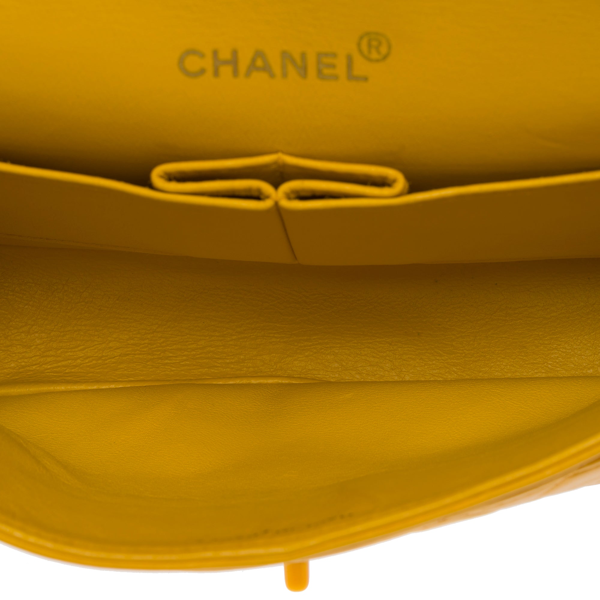 Sac CHANEL Timeless/Classique en Cuir Jaune - 103743