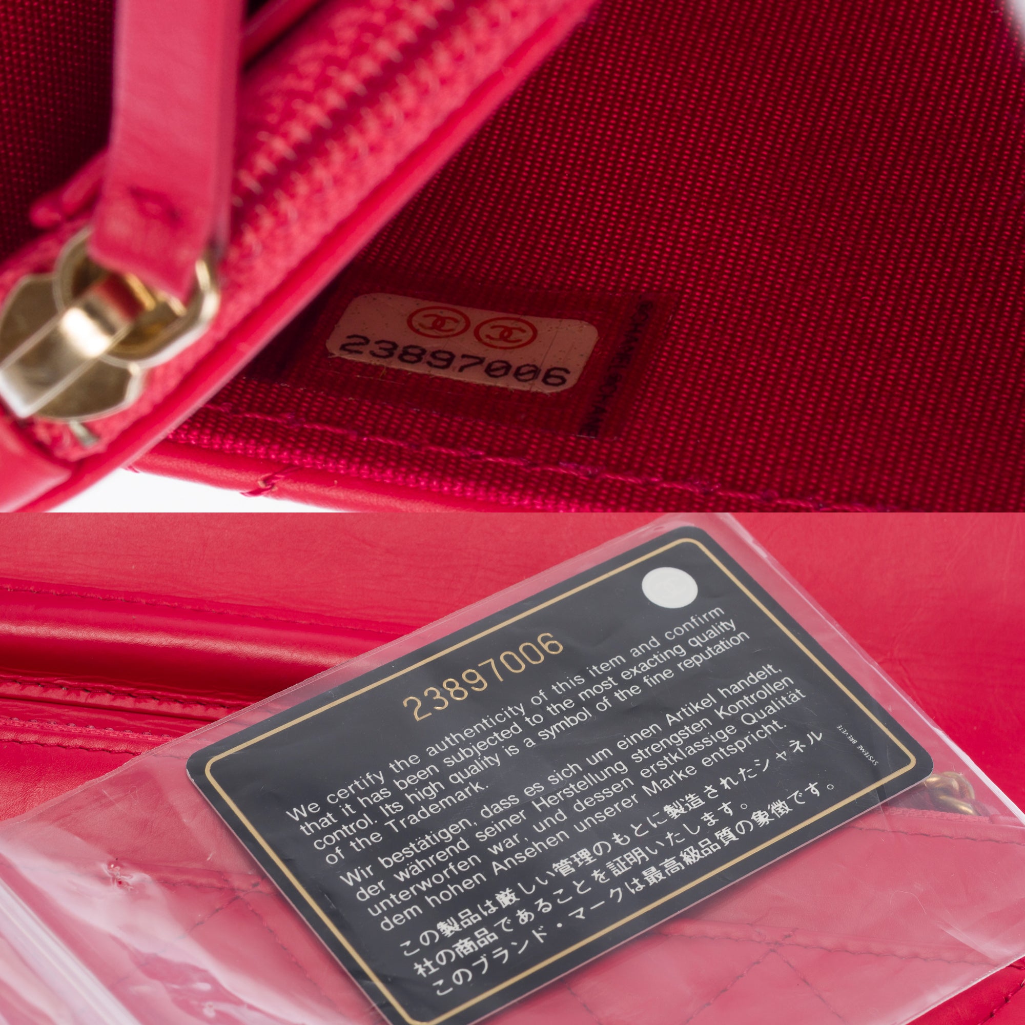 Sac CHANEL Wallet on Chain en Cuir Rose - 103723