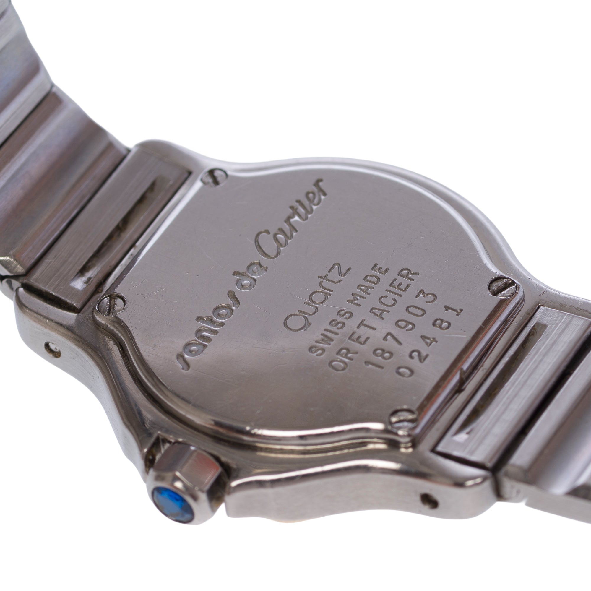 Accessoire CARTIER Santos Galbee en Acier Argent - 103756