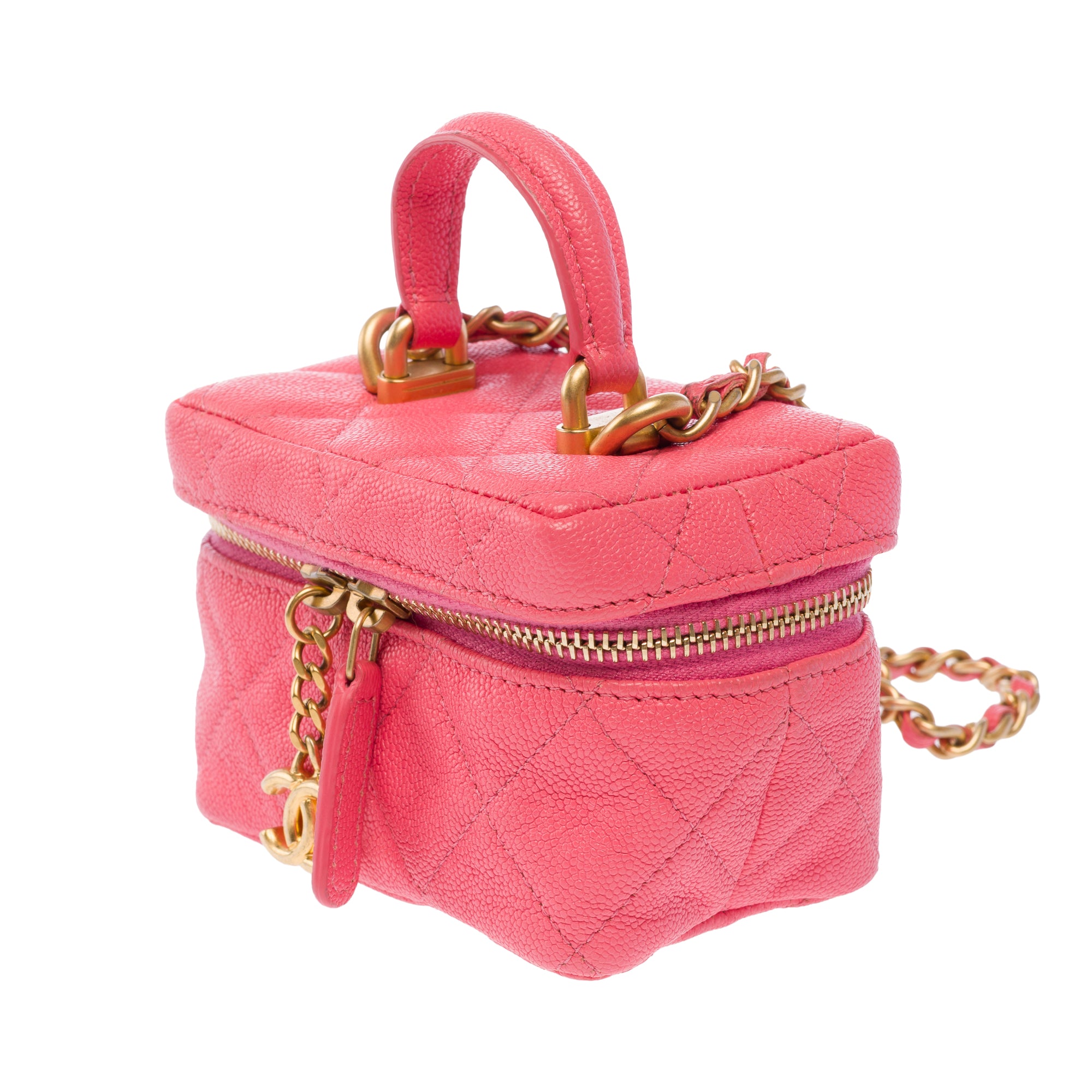 Sac CHANEL Vanity en Cuir Rose - 103734