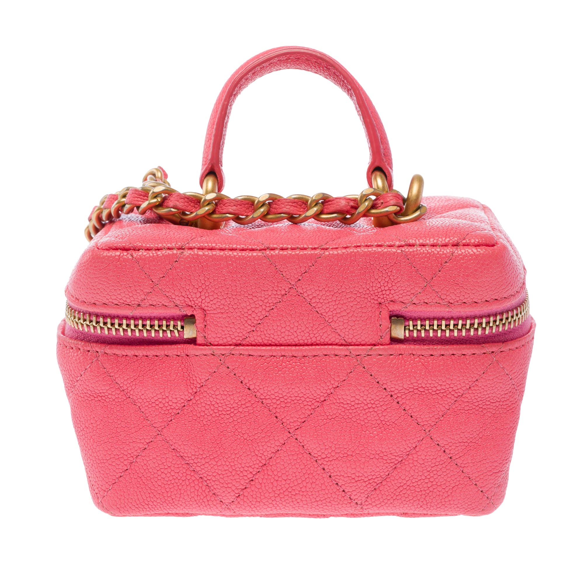 Sac CHANEL Vanity en Cuir Rose - 103734