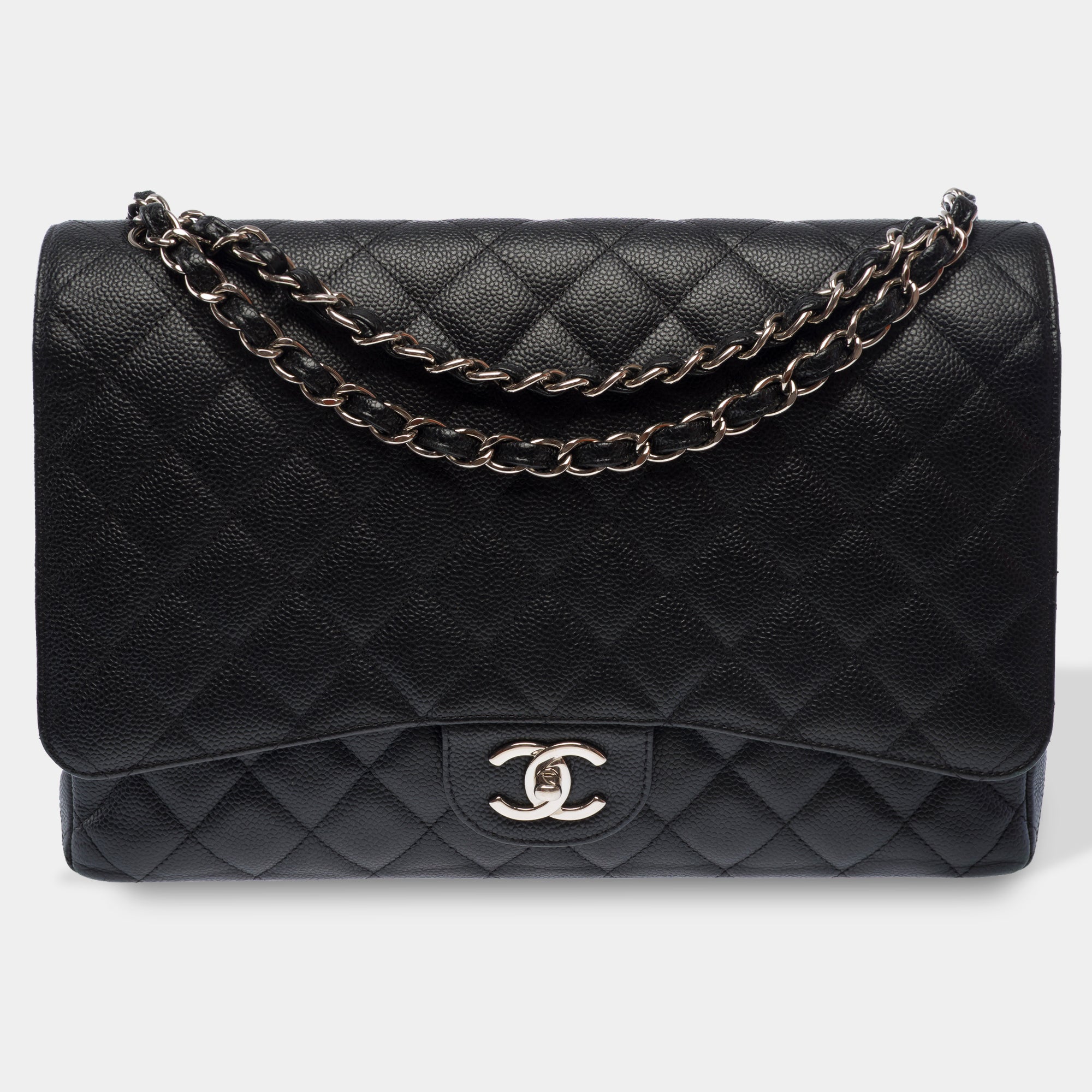 Sac CHANEL Timeless/Classique en Cuir Noir - 103735