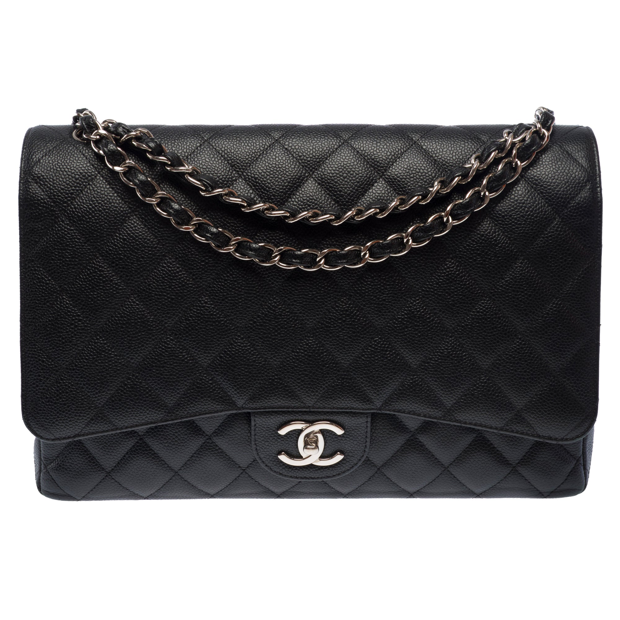 Sac CHANEL Timeless/Classique en Cuir Noir - 103735
