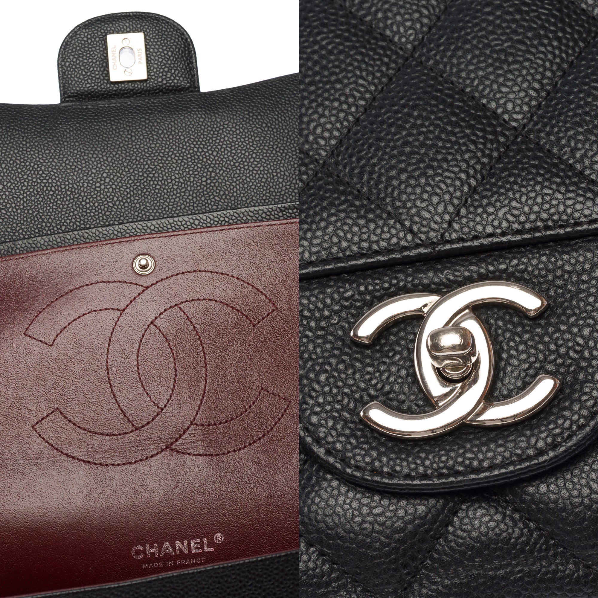 Sac CHANEL Timeless/Classique en Cuir Noir - 103735