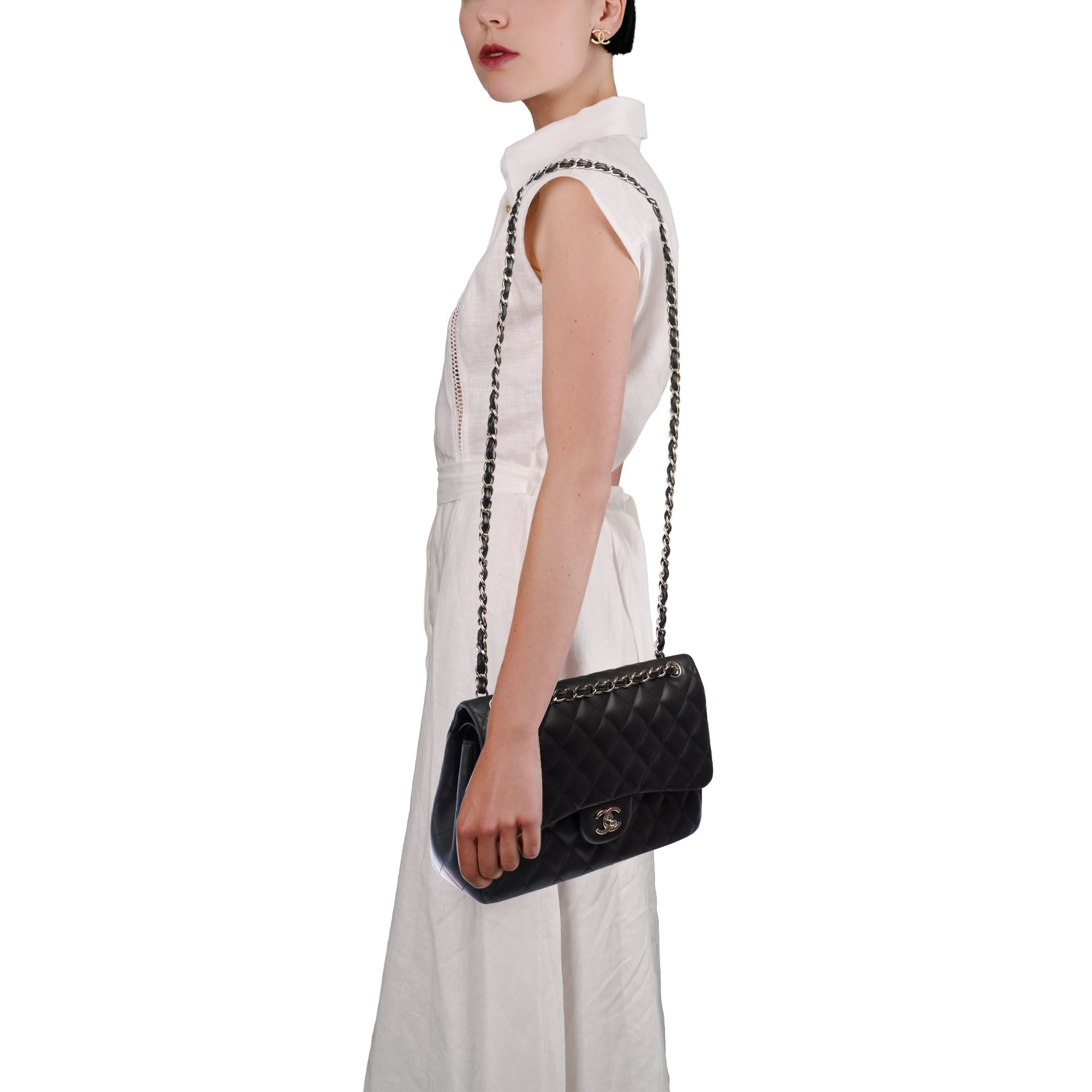 Sac CHANEL Timeless/Classique en Cuir Noir - 103739