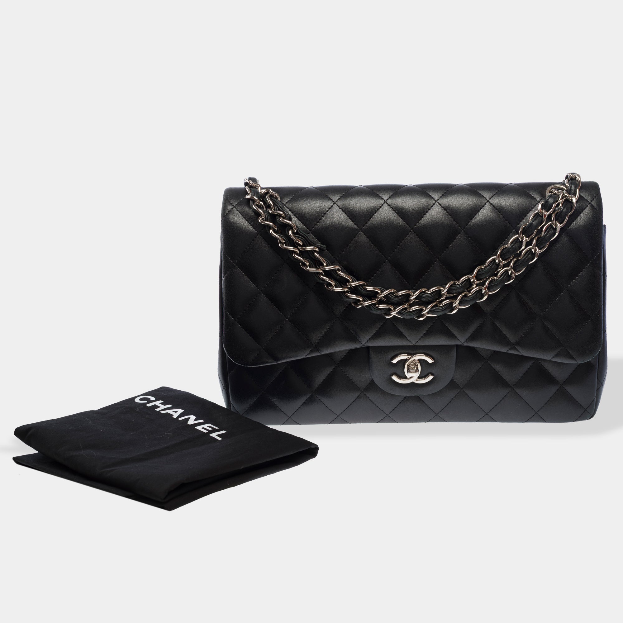 Sac CHANEL Timeless/Classique en Cuir Noir - 103740