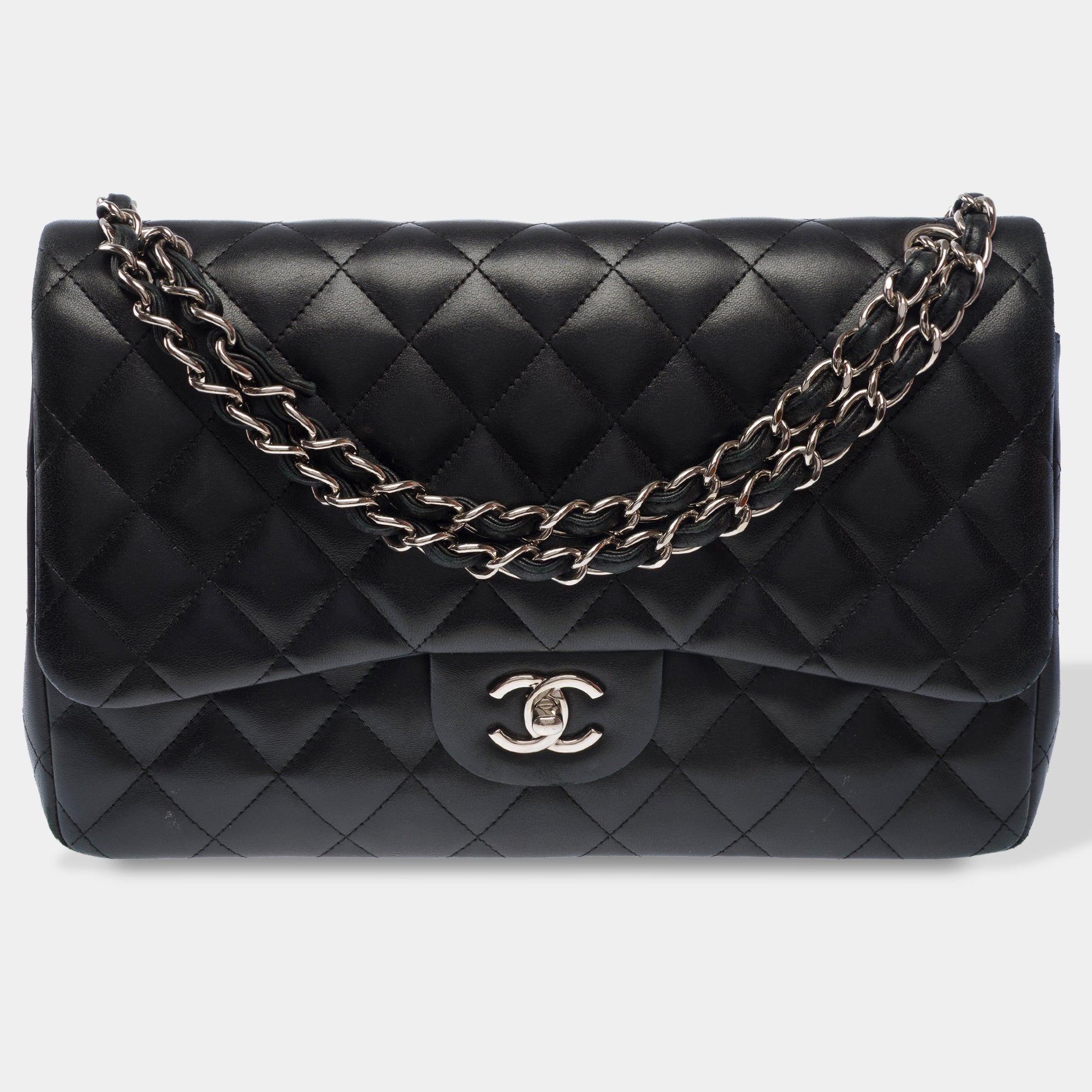Sac CHANEL Timeless/Classique en Cuir Noir - 103740