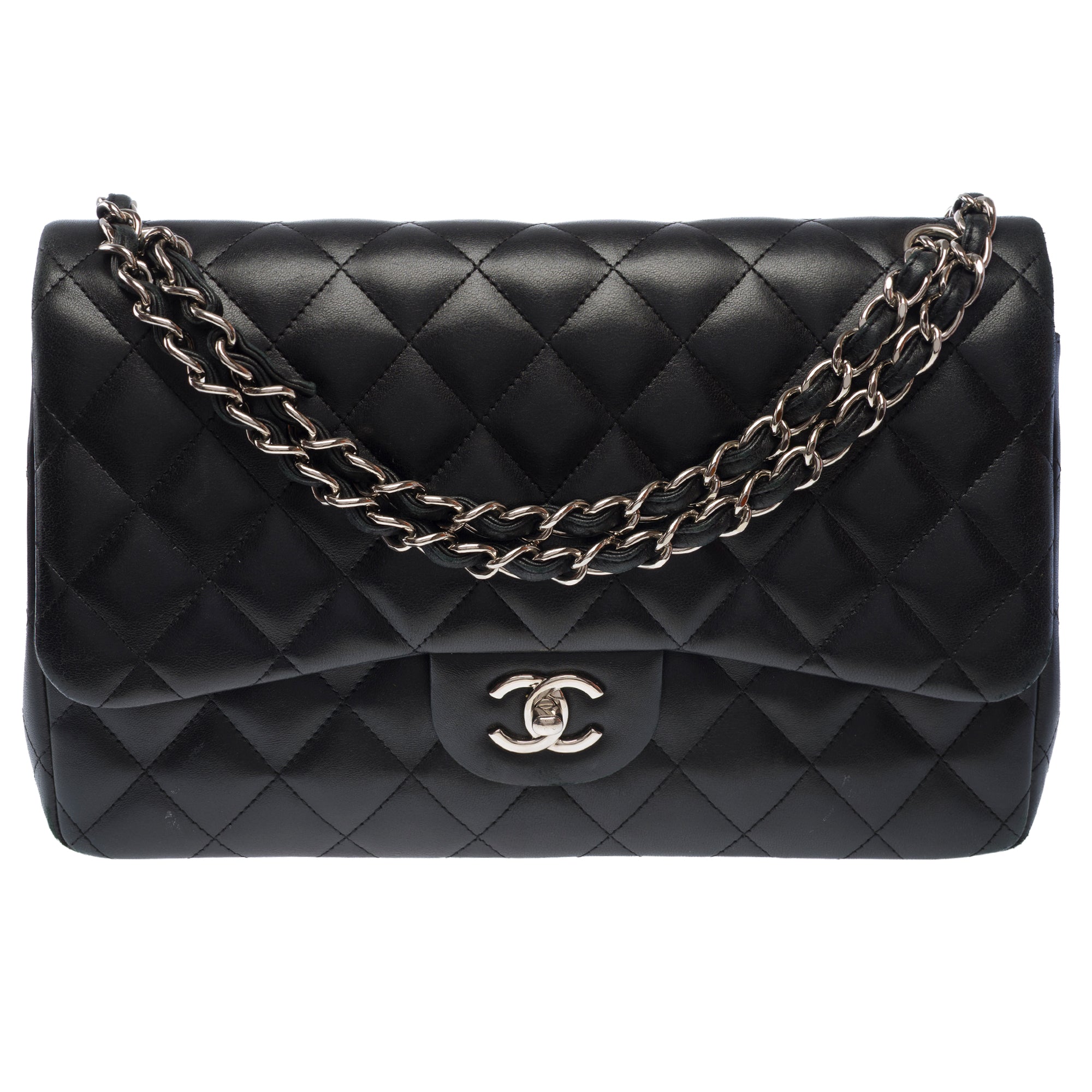 Sac CHANEL Timeless/Classique en Cuir Noir - 103740