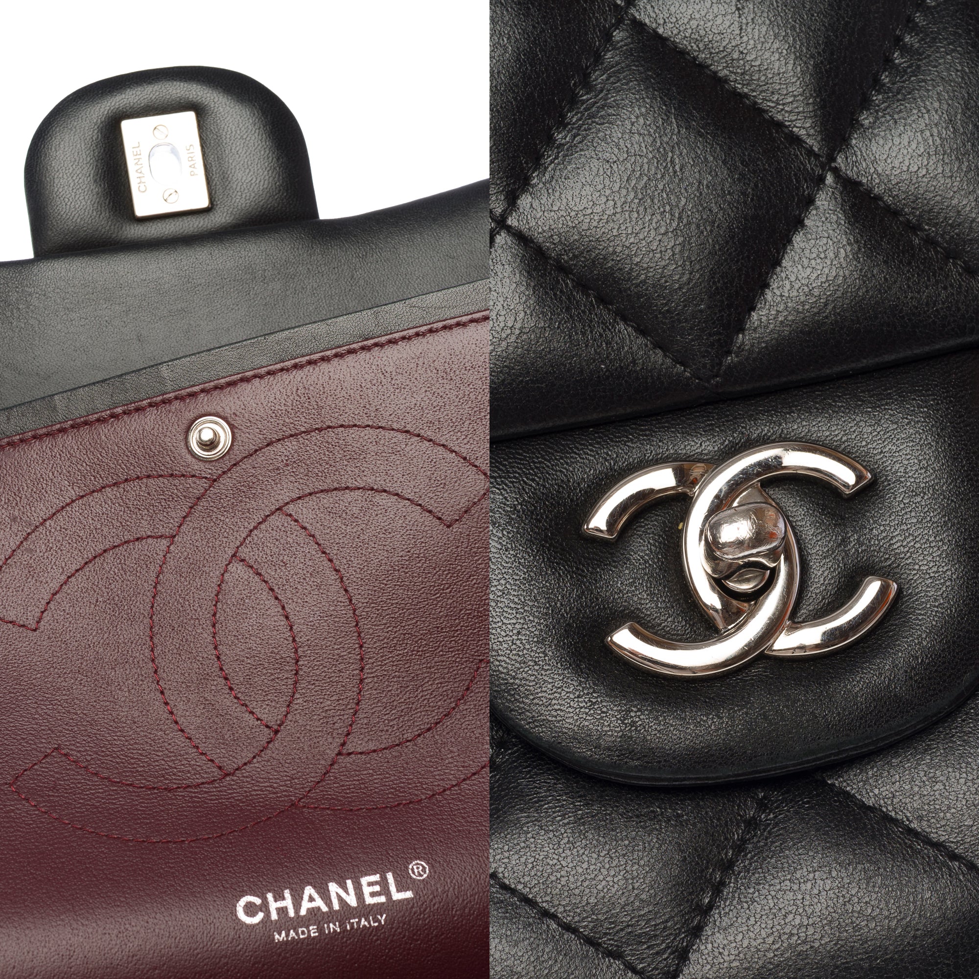 Sac CHANEL Timeless/Classique en Cuir Noir - 103740