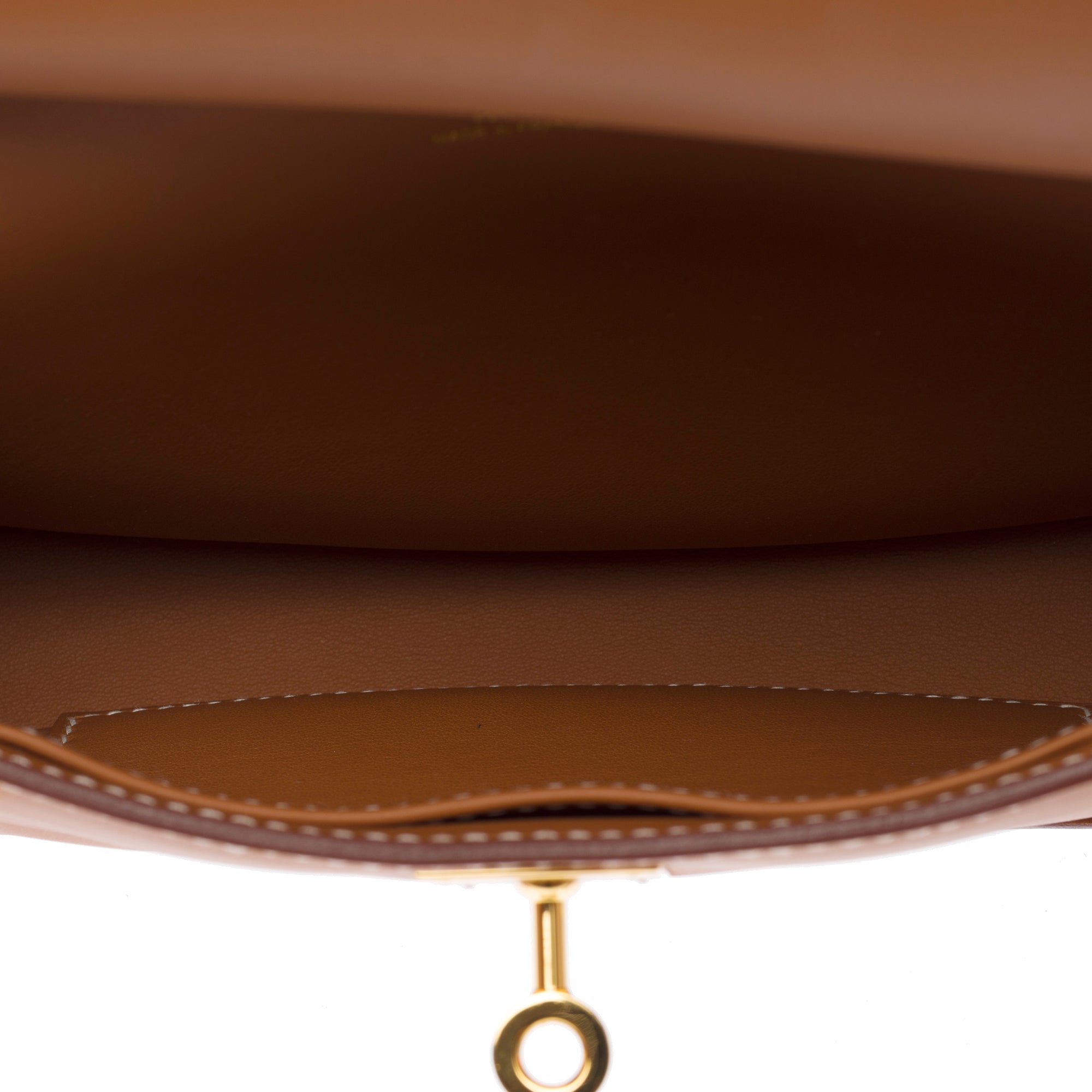 Sac HERMES Jypsiere en Cuir Doré - 103749