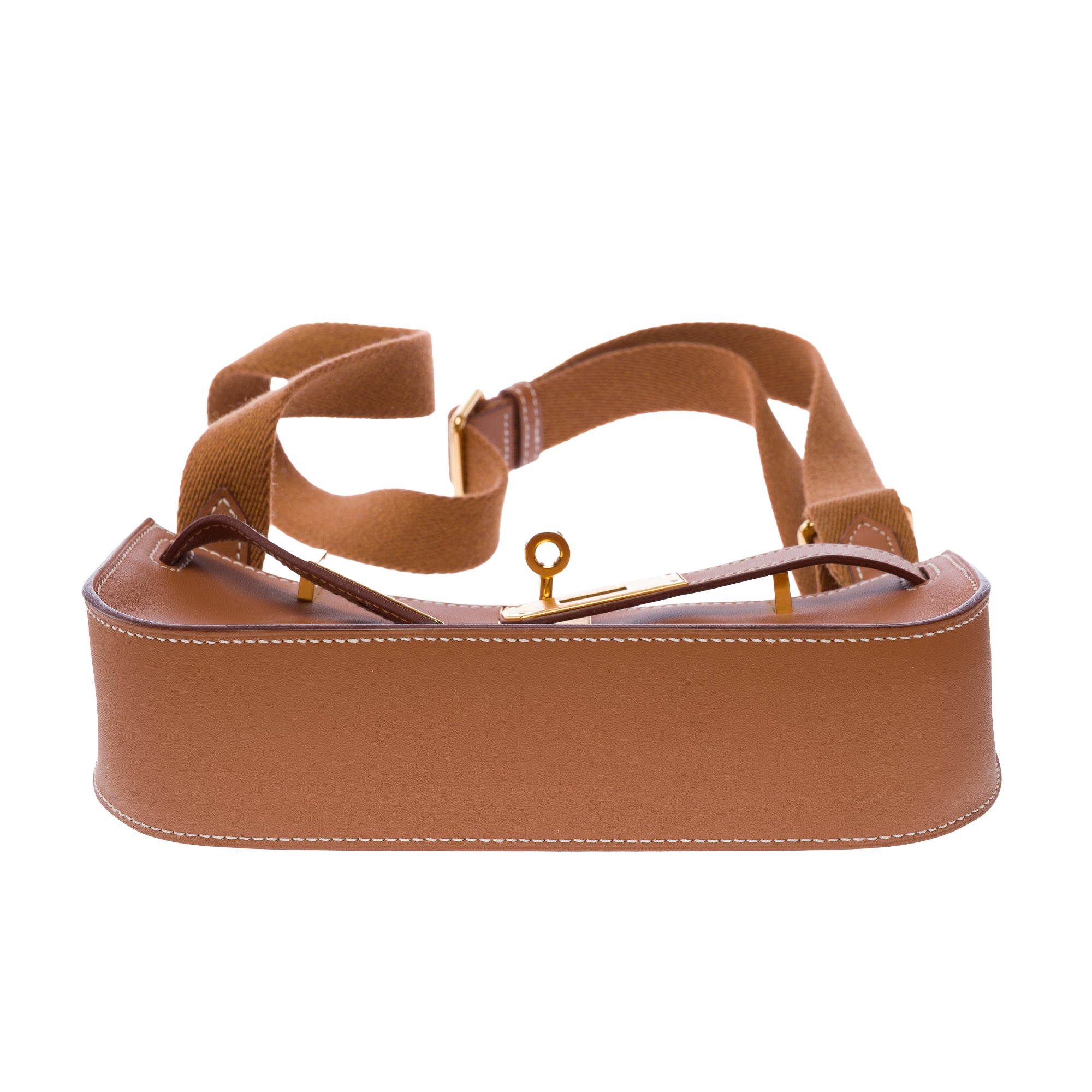 Sac HERMES Jypsiere en Cuir Doré - 103749