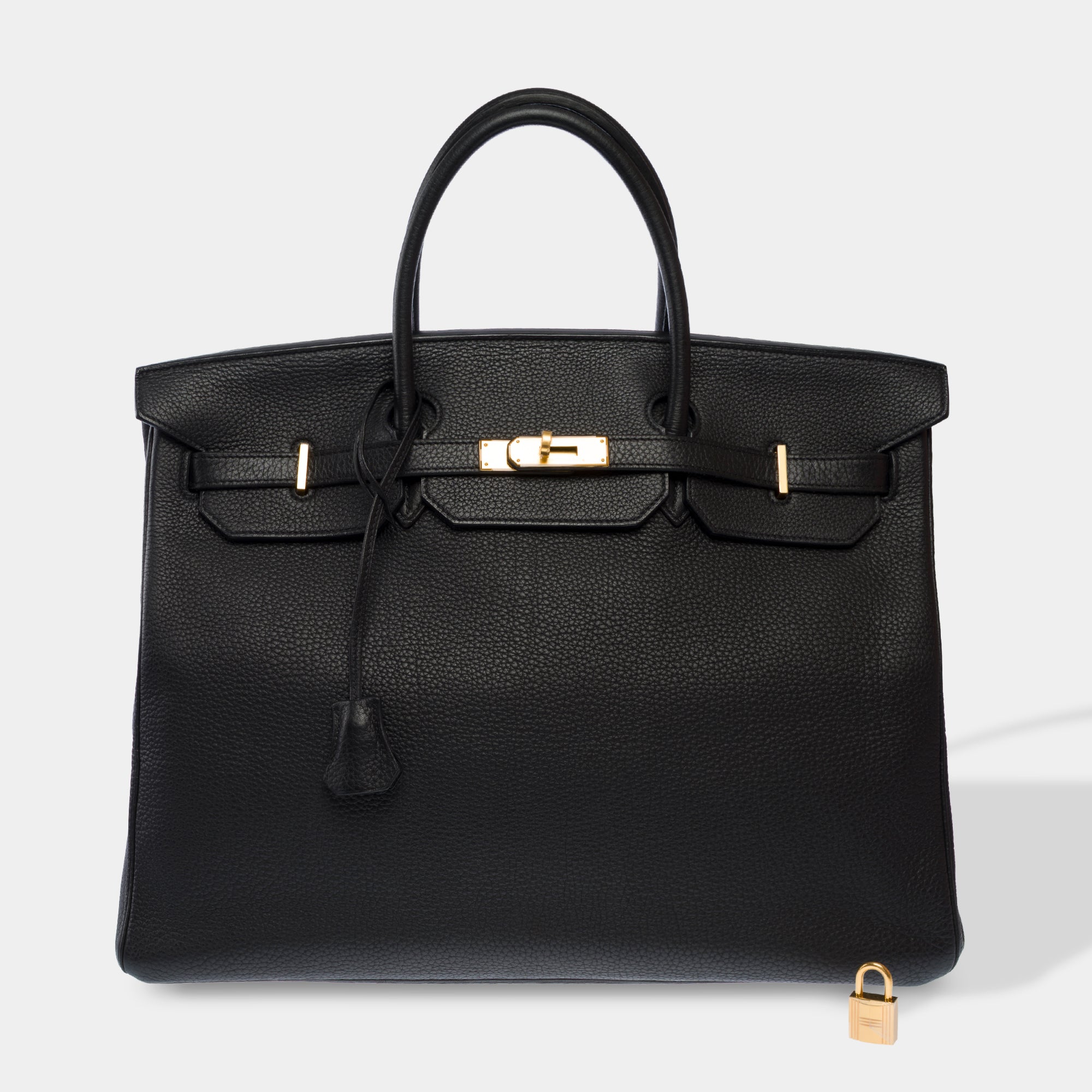 Sac HERMES Birkin 40 en Cuir Noir - 103751