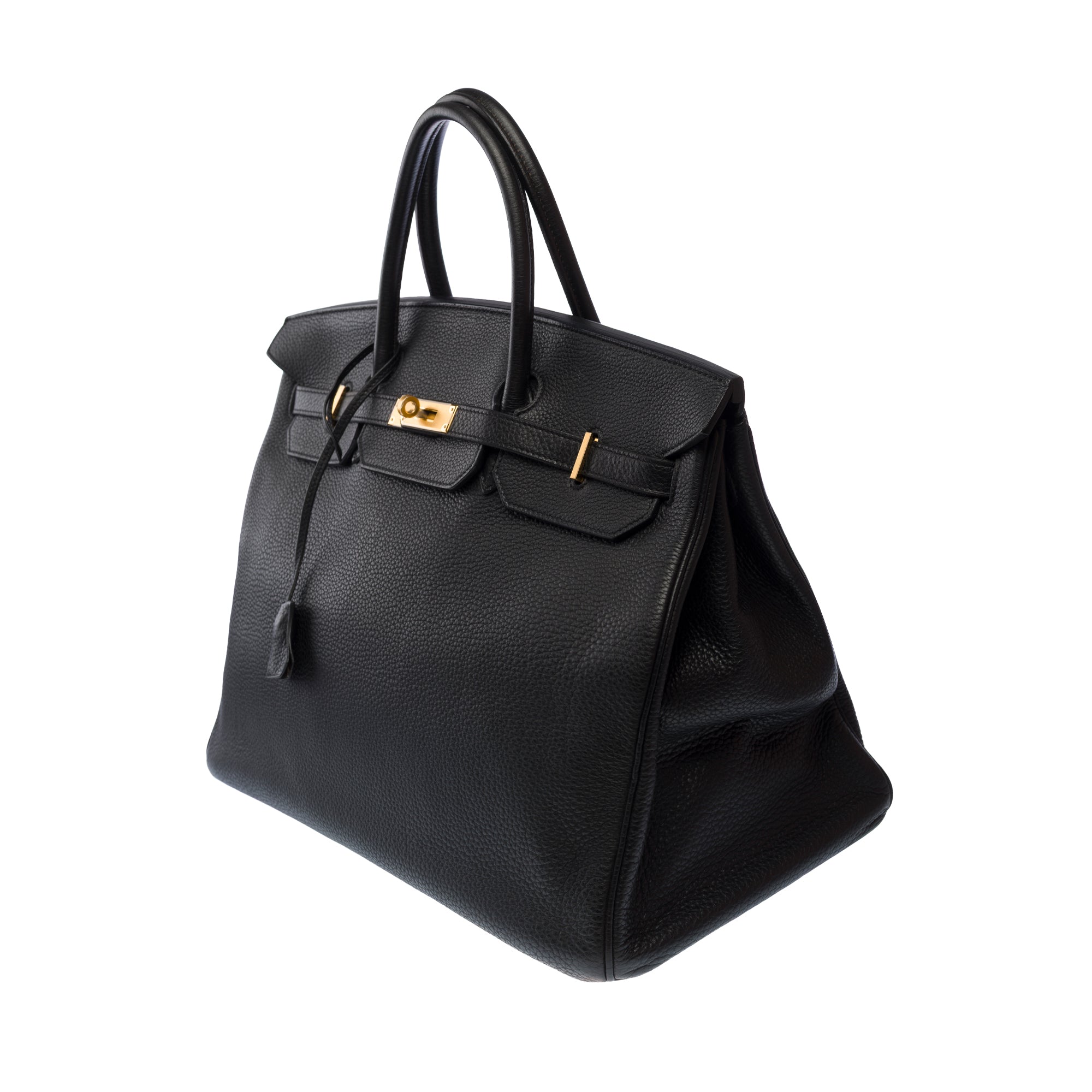 Sac HERMES Birkin 40 en Cuir Noir - 103751