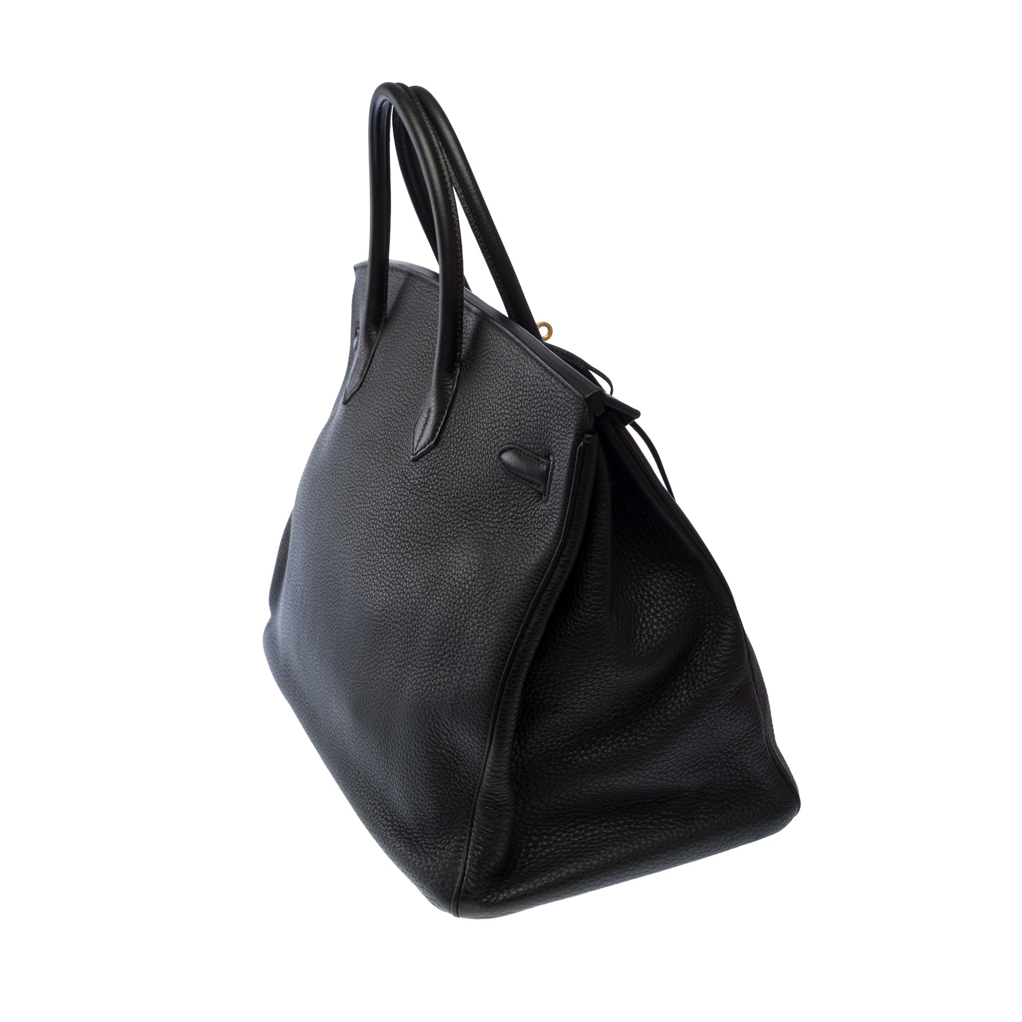 Sac HERMES Birkin 40 en Cuir Noir - 103751