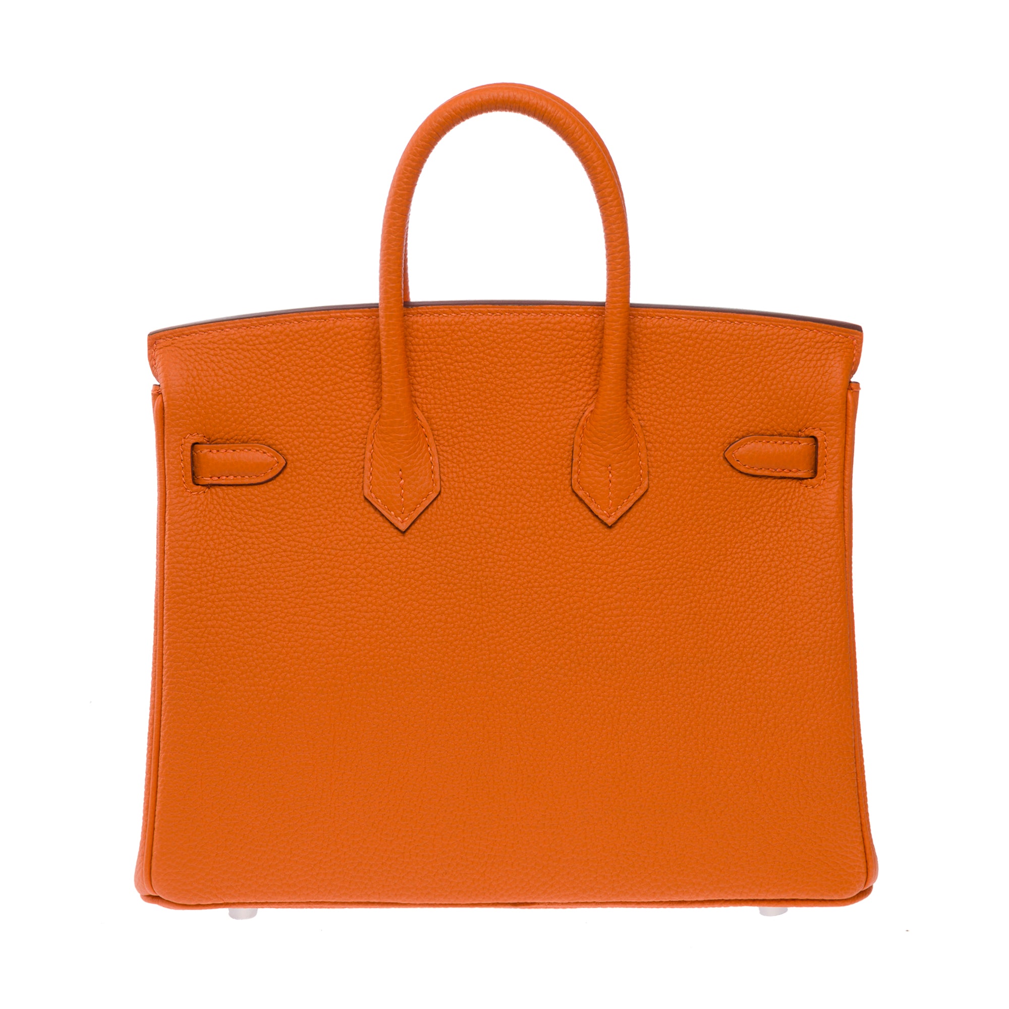 Sac HERMES Birkin 25 en Cuir Orange - 103752