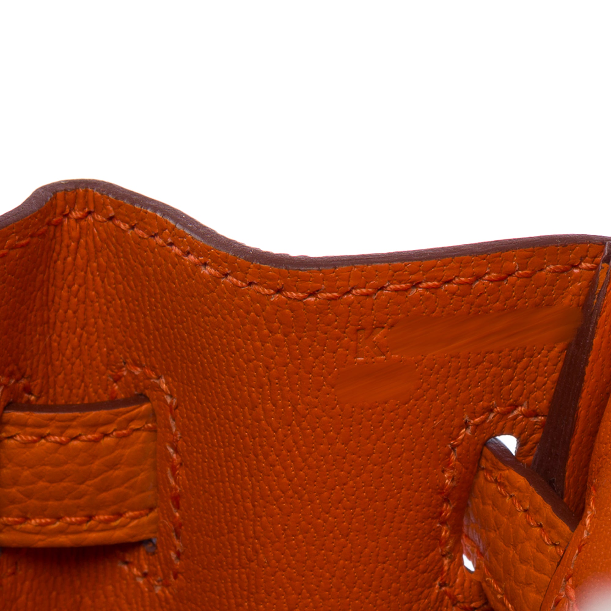 Sac HERMES Birkin 25 en Cuir Orange - 103752