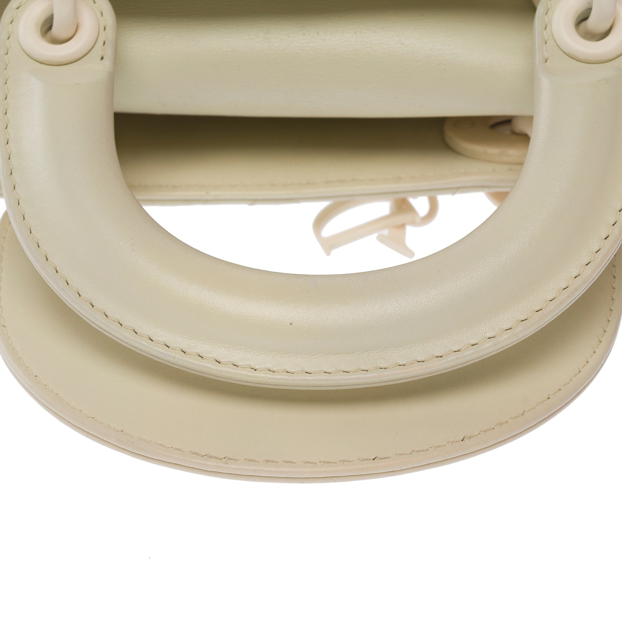 Sac DIOR Lady Dior en Cuir Beige - 103758