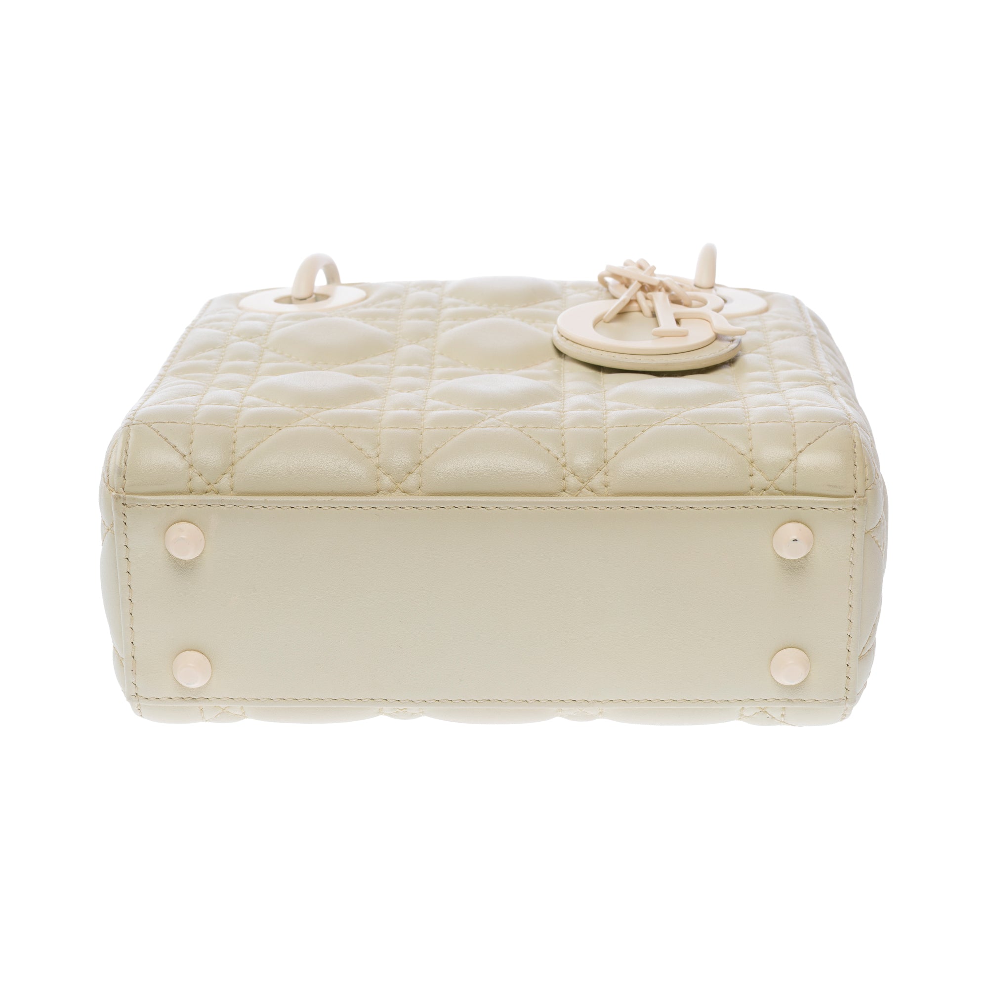 Sac DIOR Lady Dior en Cuir Beige - 103758
