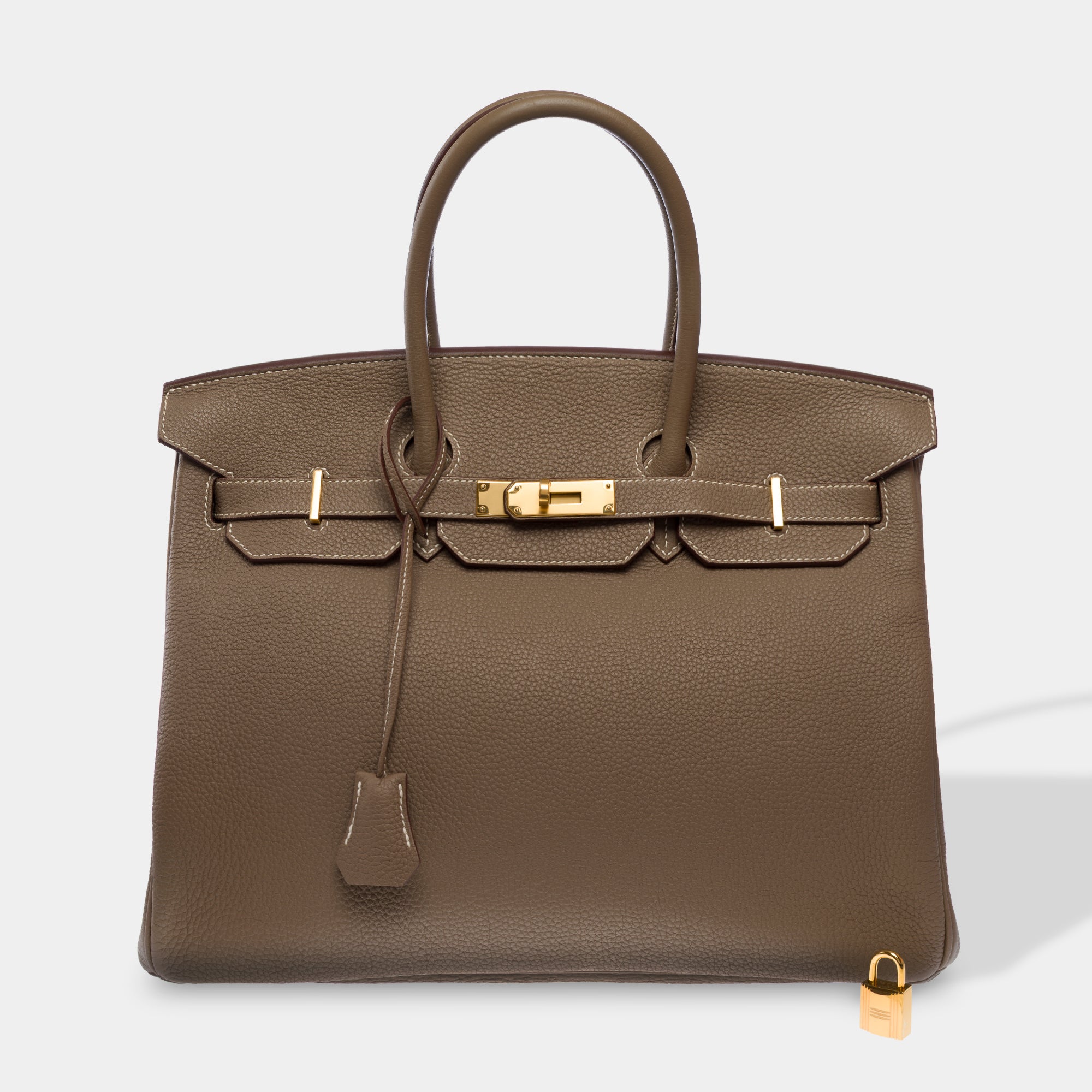 Sac HERMES Birkin 35 en Cuir Étoupe - 103759
