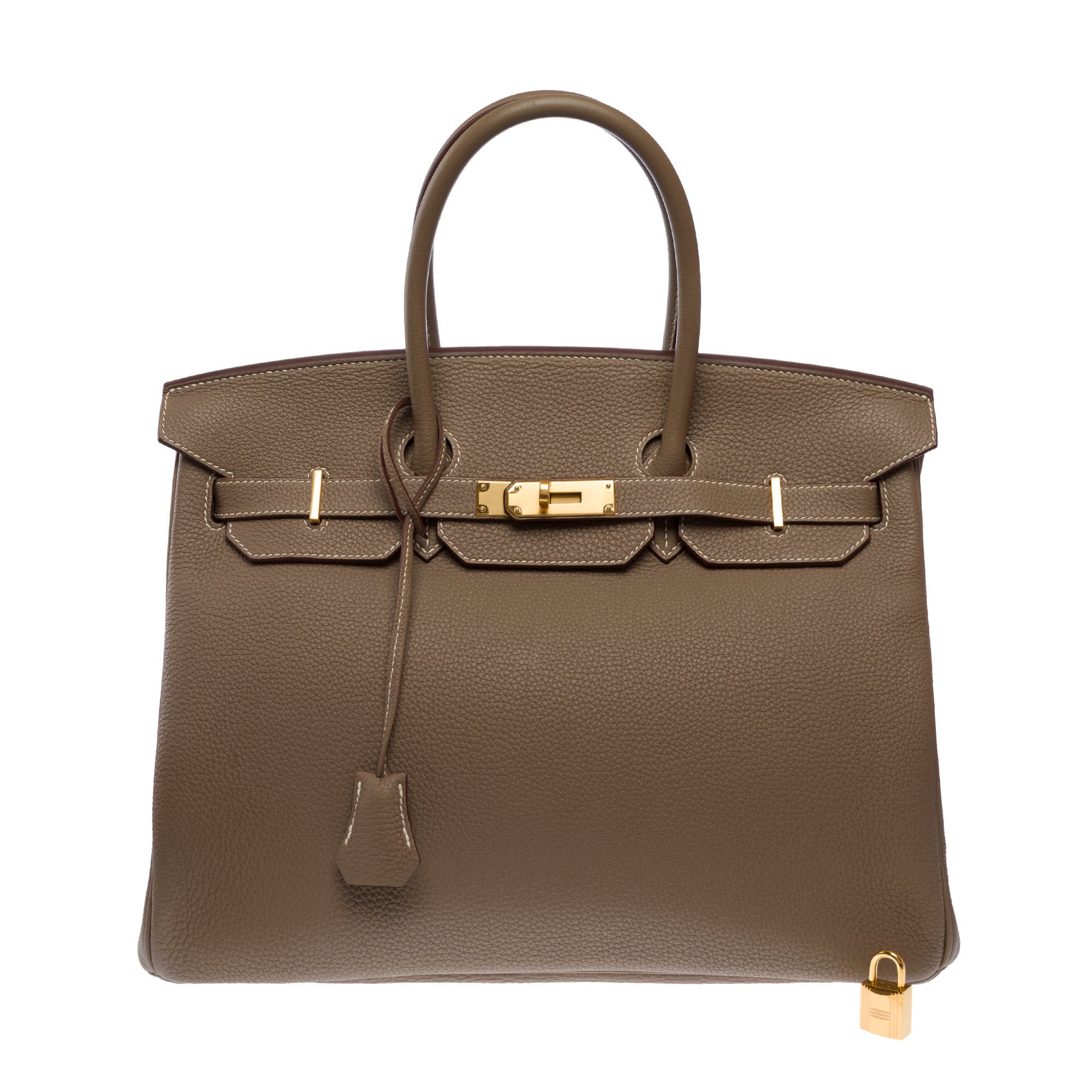 Sac HERMES Birkin 35 en Cuir Étoupe - 103759