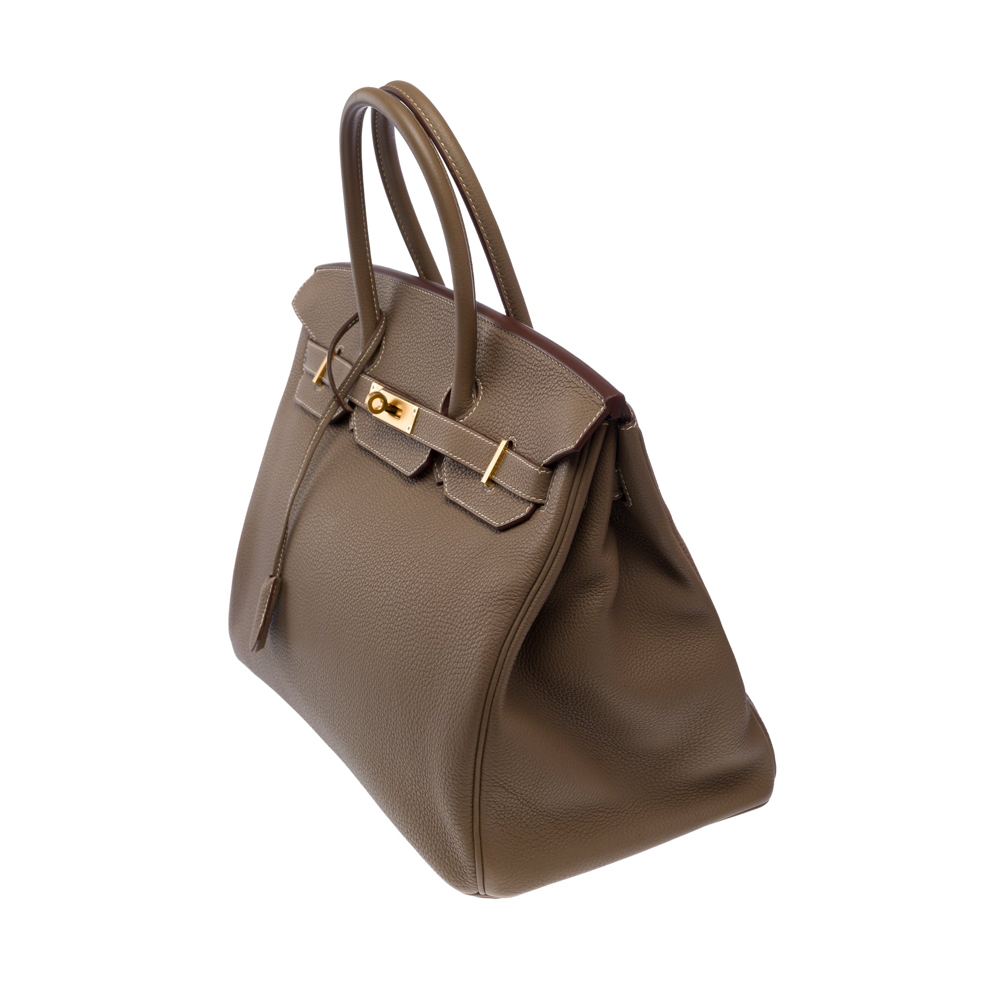 Sac HERMES Birkin 35 en Cuir Étoupe - 103759