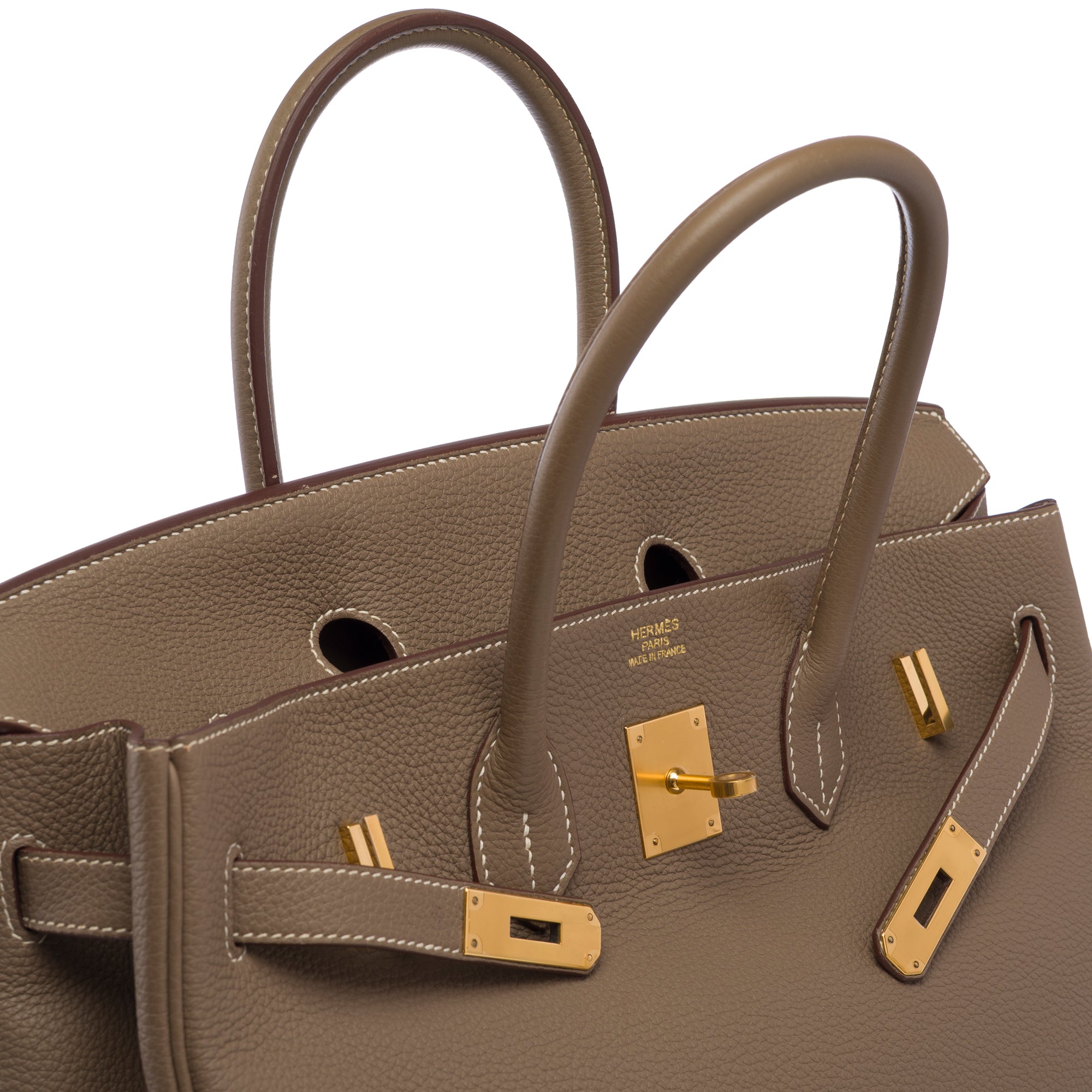Sac HERMES Birkin 35 en Cuir Étoupe - 103759