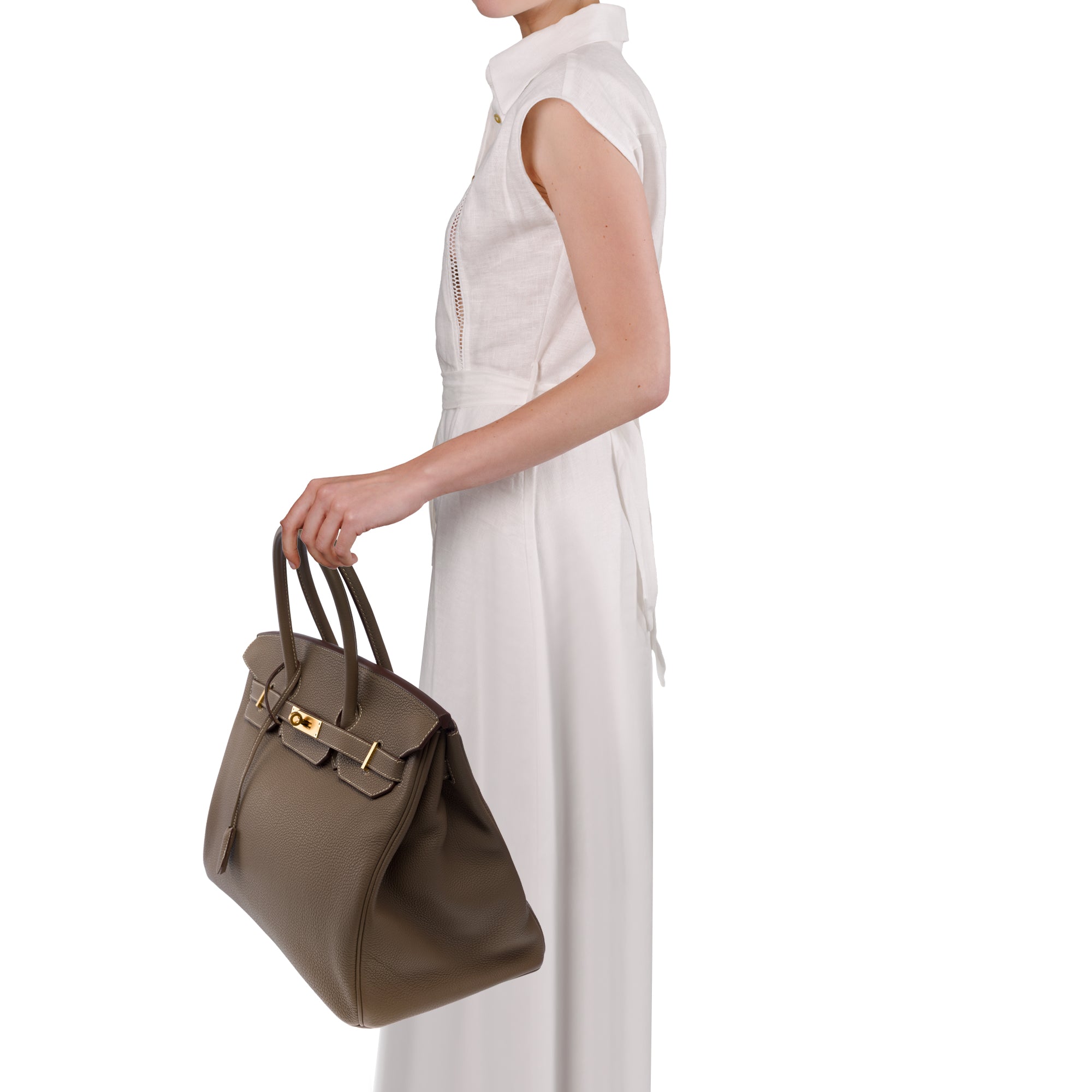 Sac HERMES Birkin 35 en Cuir Étoupe - 103759