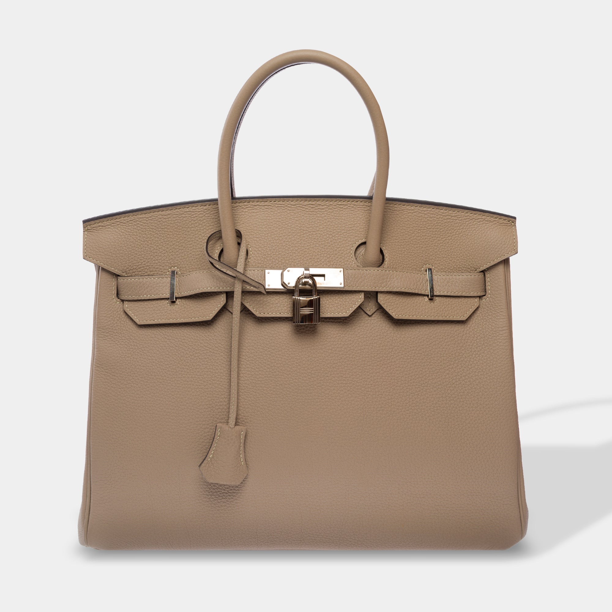 Sac HERMES Birkin 35 en Cuir Gris - 103760