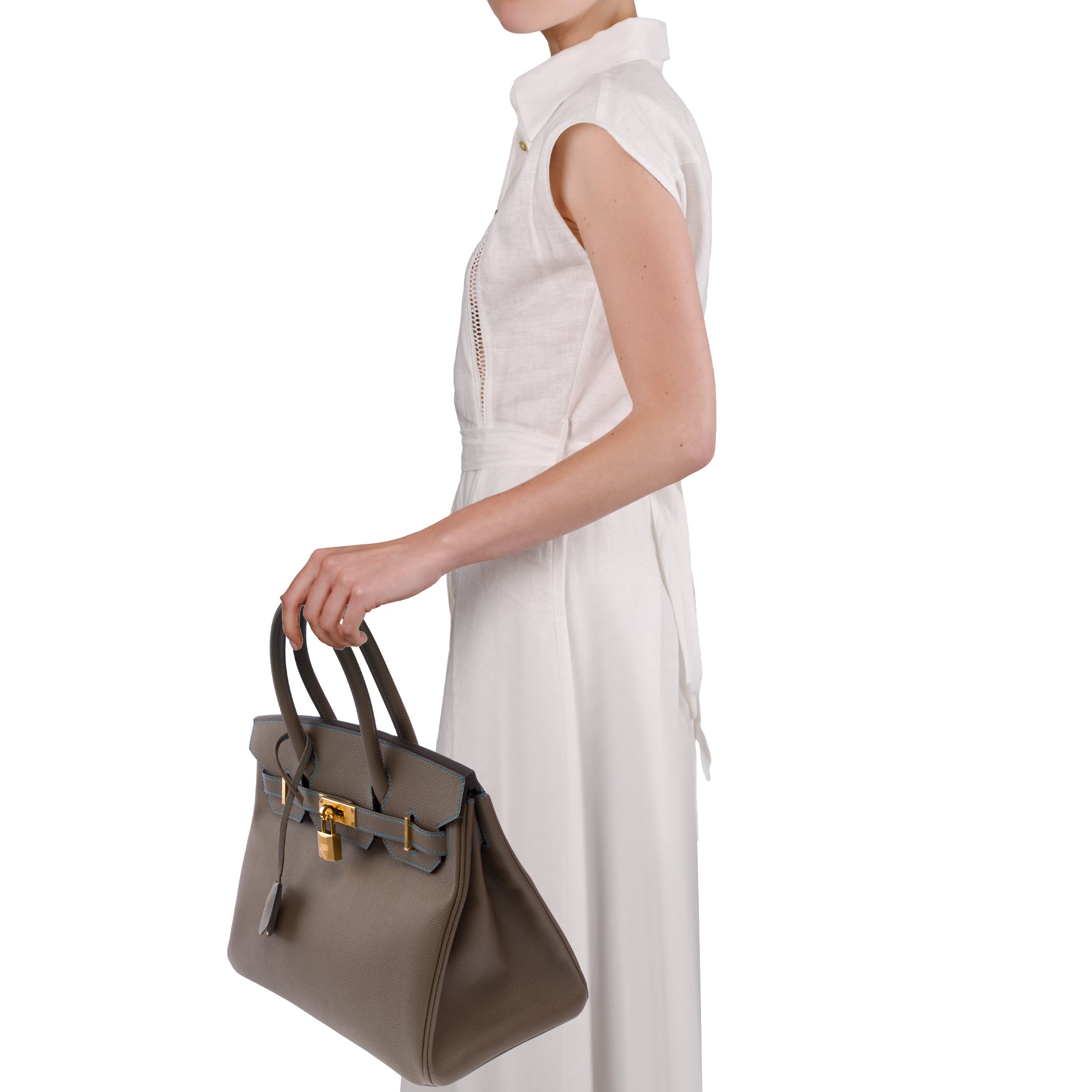 Sac HERMES Birkin 30 en Cuir Étoupe - 103761