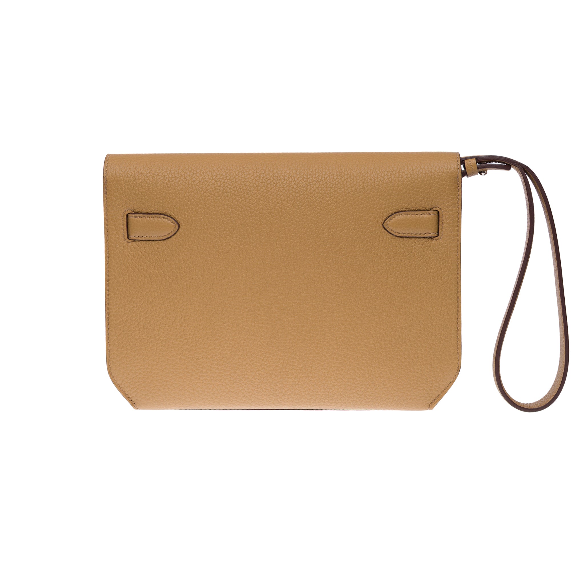 Sac HERMES Kelly Depeches en Cuir Beige - 102483