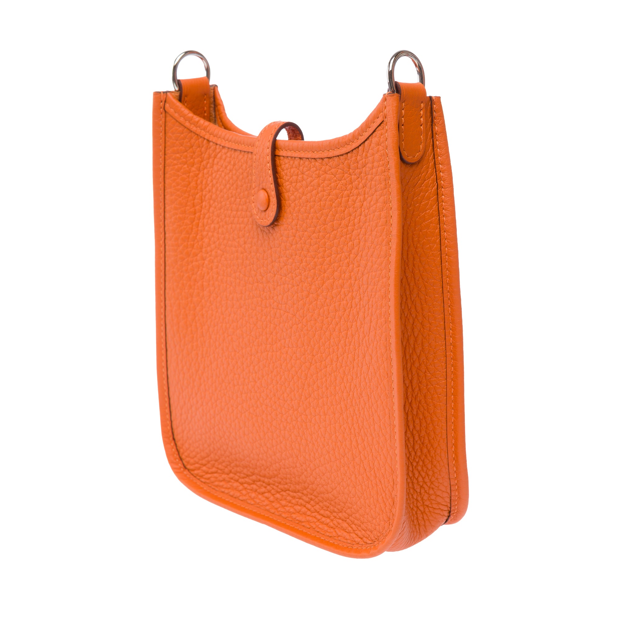 Sac HERMES Mini Evelyne en Cuir Orange - 103764