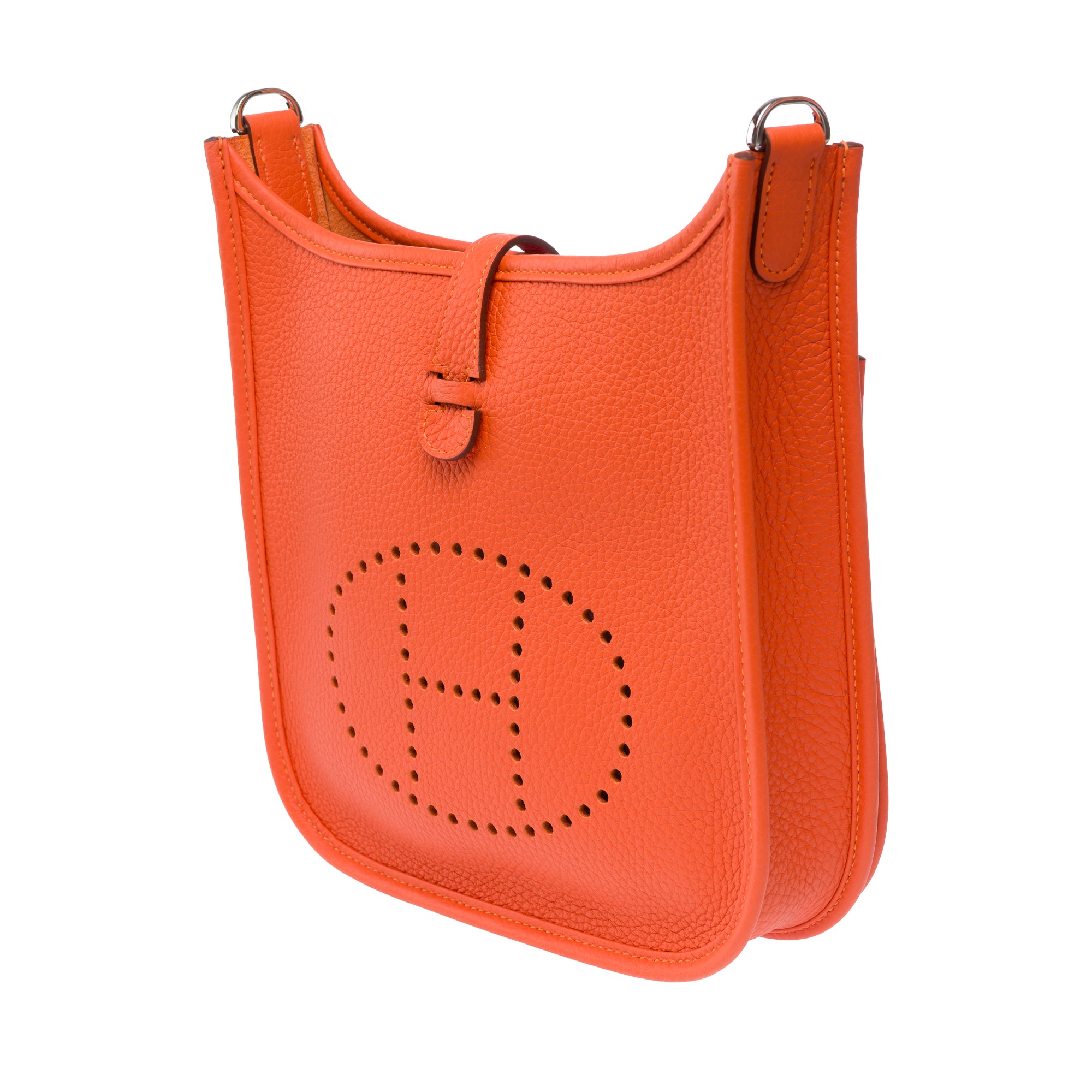 Sac HERMES Evelyne en Cuir Orange - 103770