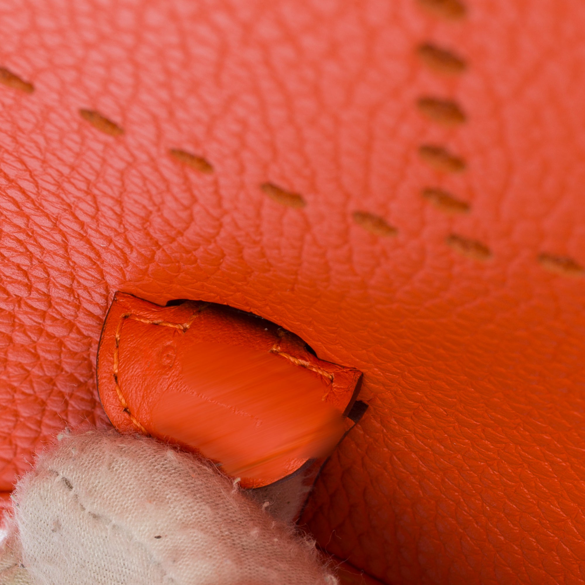 Sac HERMES Evelyne en Cuir Orange - 103770