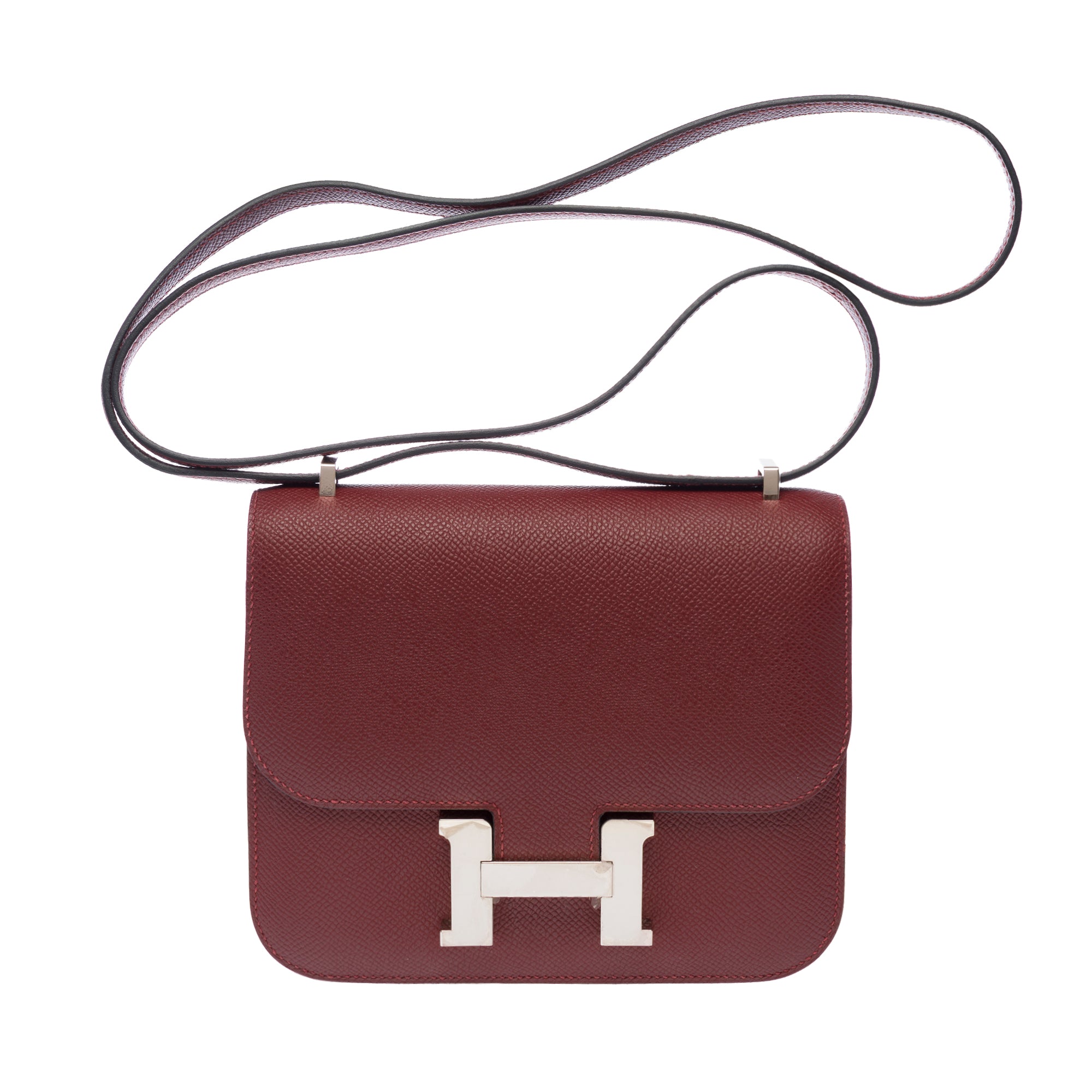 Sac HERMES Constance en Cuir Rouge - 103769