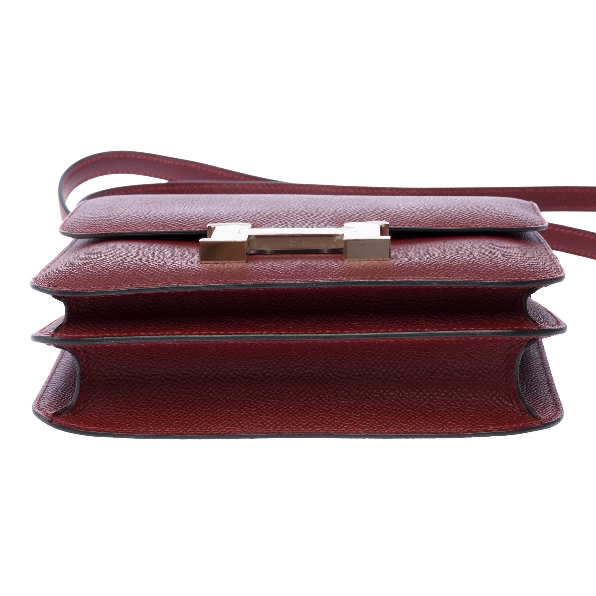 Sac HERMES Constance en Cuir Rouge - 103769