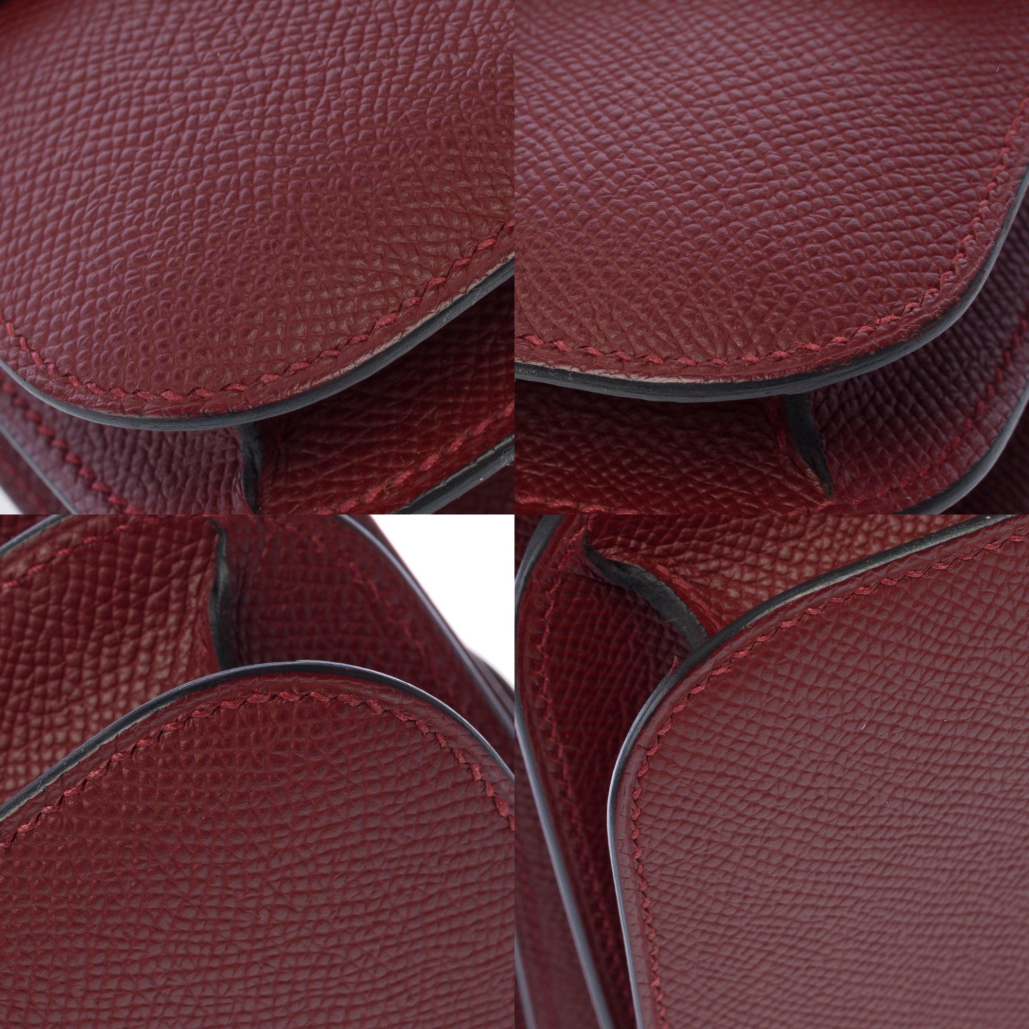 Sac HERMES Constance en Cuir Rouge - 103769