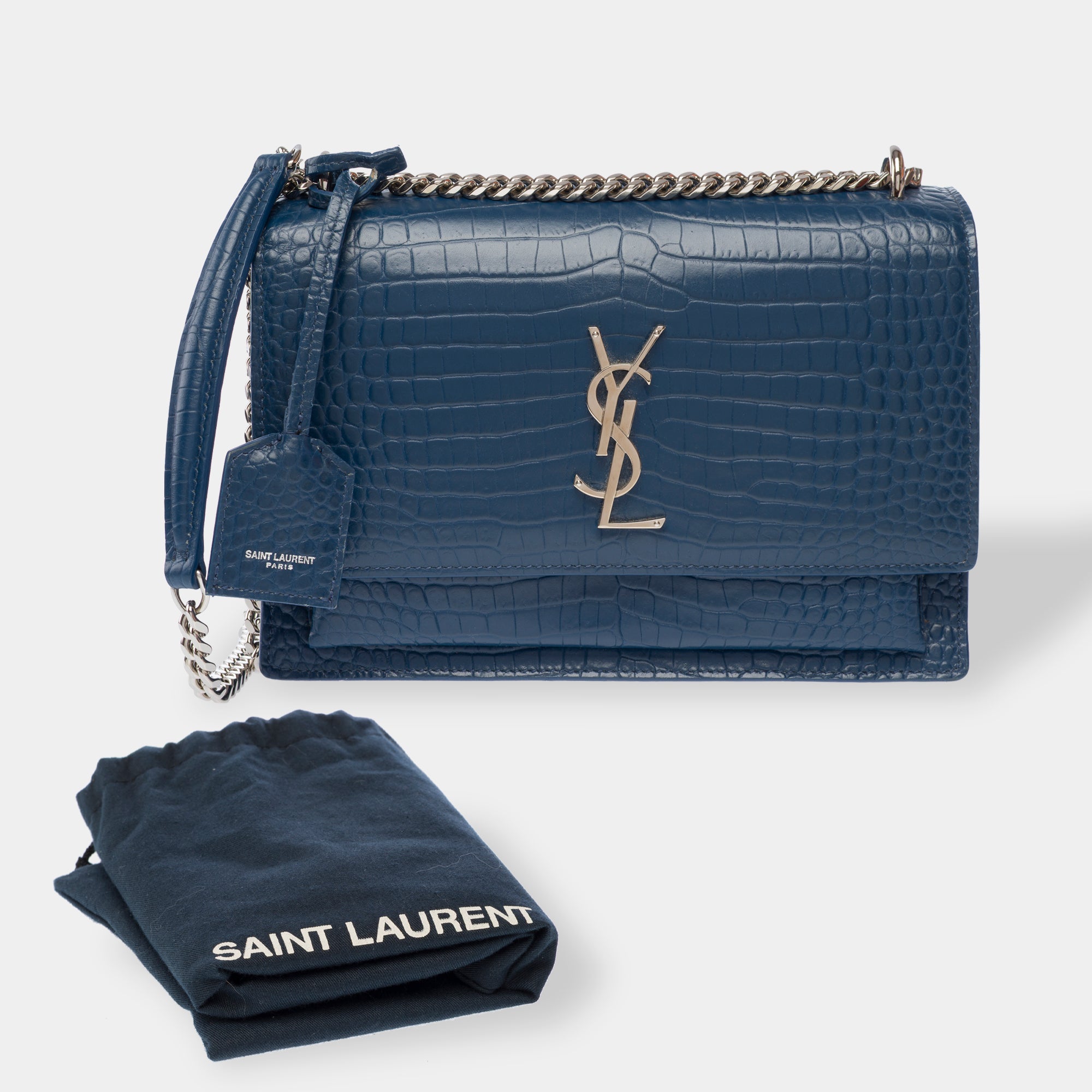 Sac YVES SAINT LAURENT en Cuir Bleu - 103782