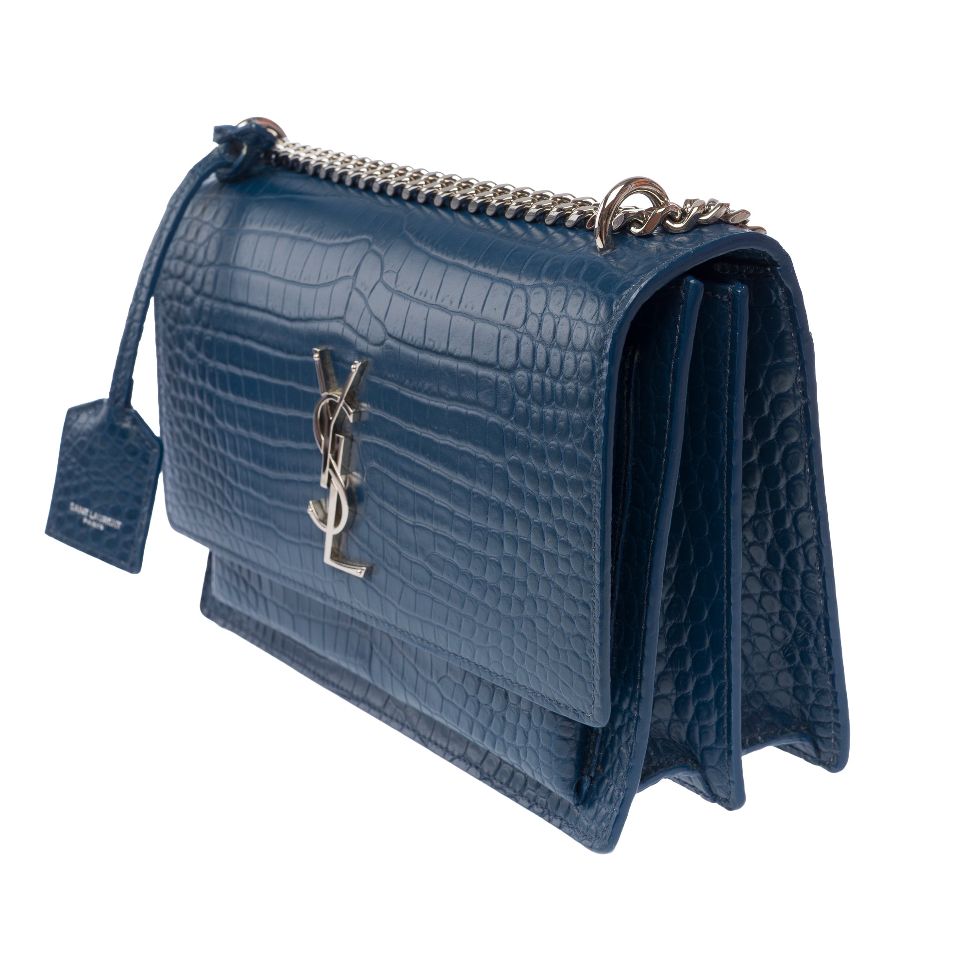 Sac YVES SAINT LAURENT en Cuir Bleu - 103782