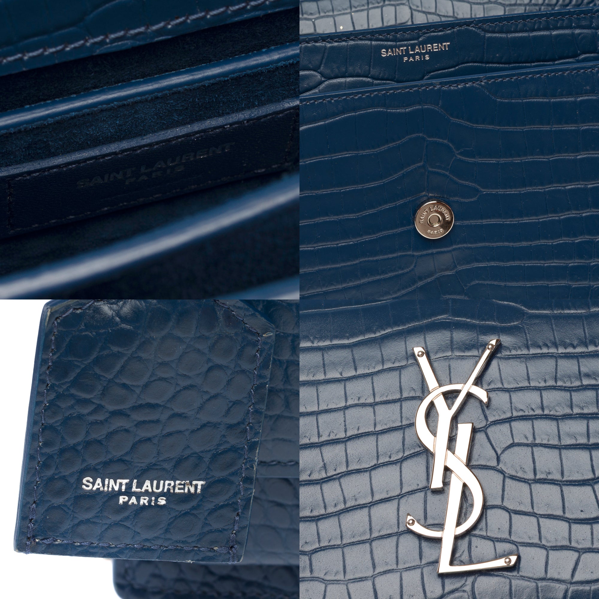 Sac YVES SAINT LAURENT en Cuir Bleu - 103782