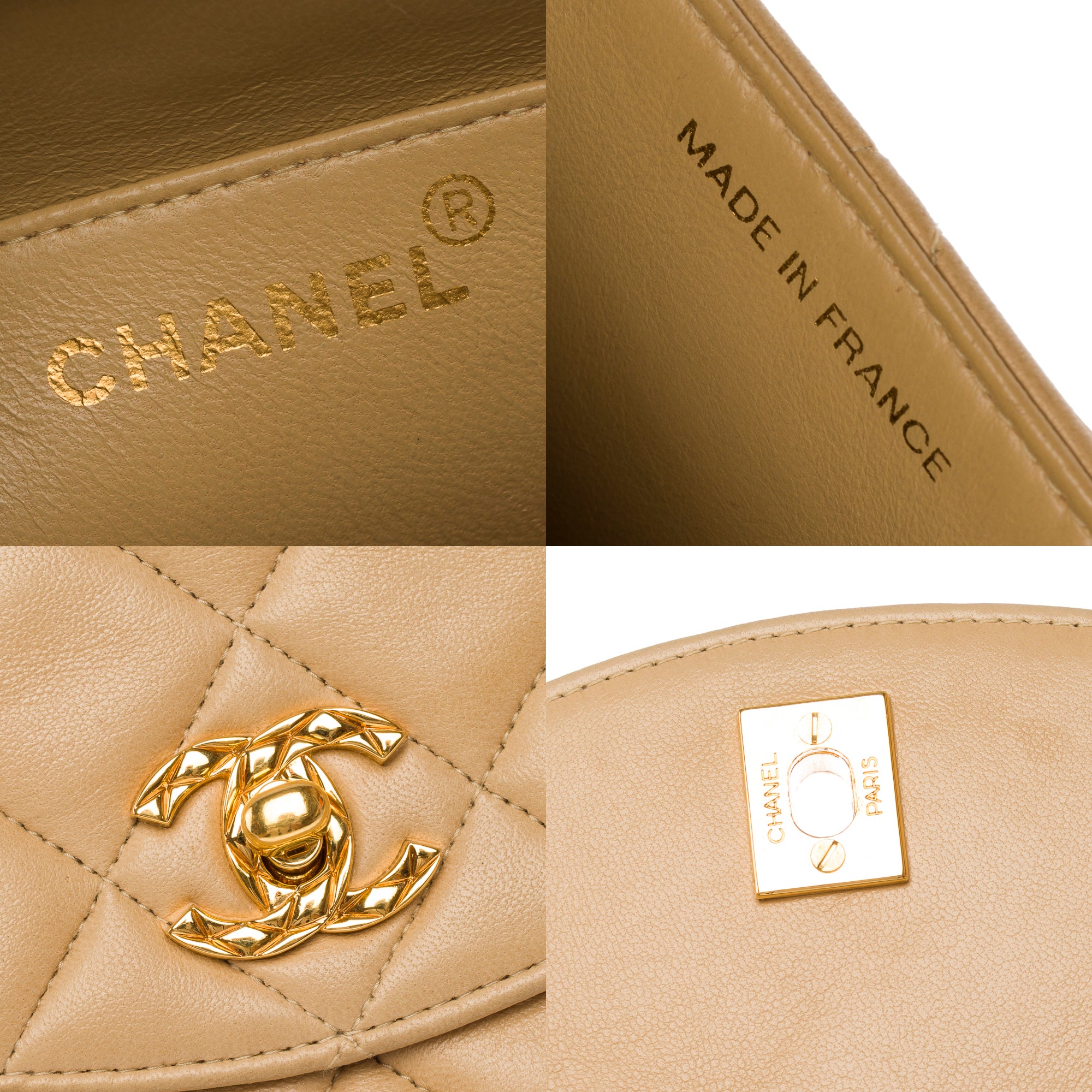 Sac CHANEL en Cuir Beige - 103772