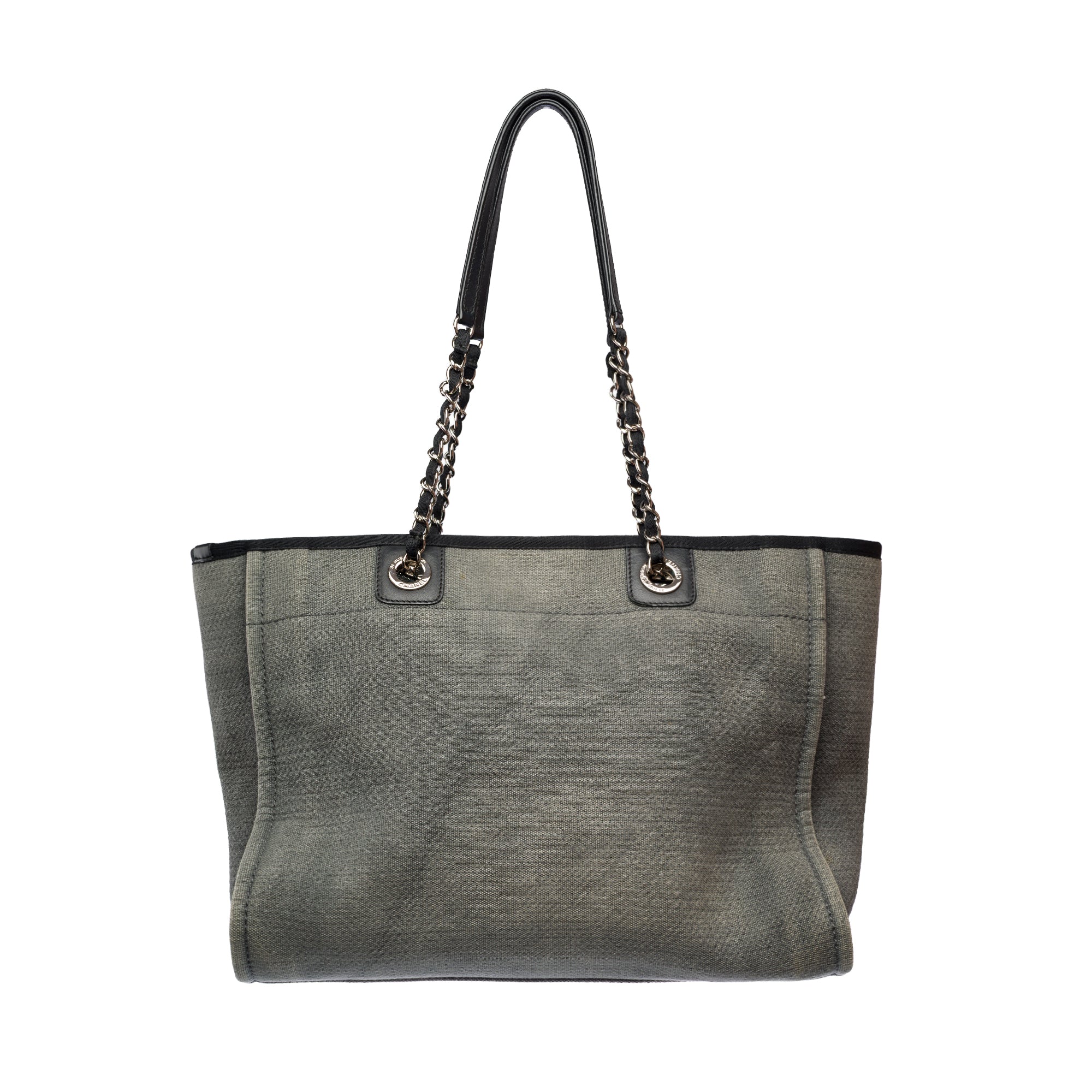 Sac CHANEL Deauville en Denim Gris - 103773