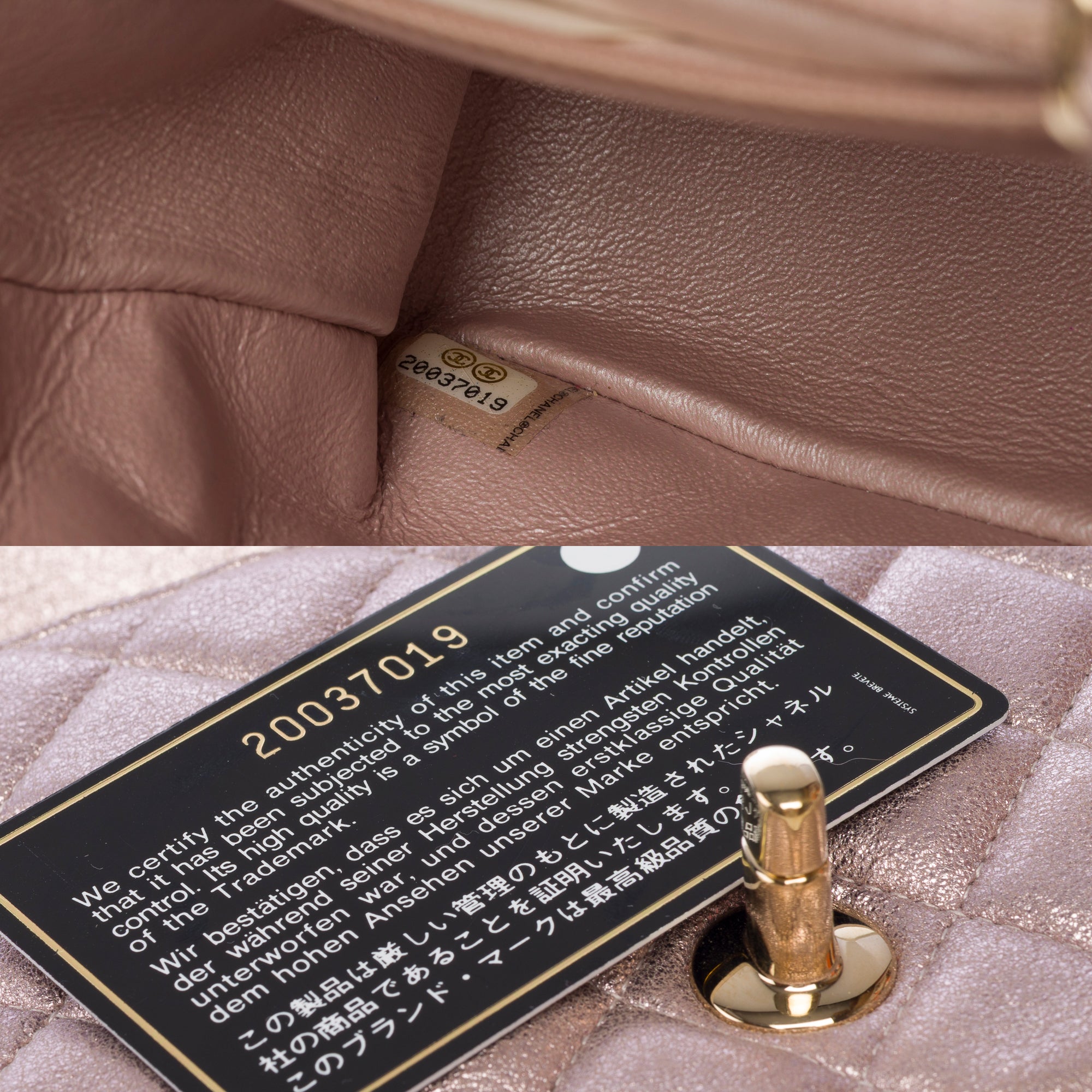 Sac CHANEL Timeless/Classique en Cuir Rose - 103774