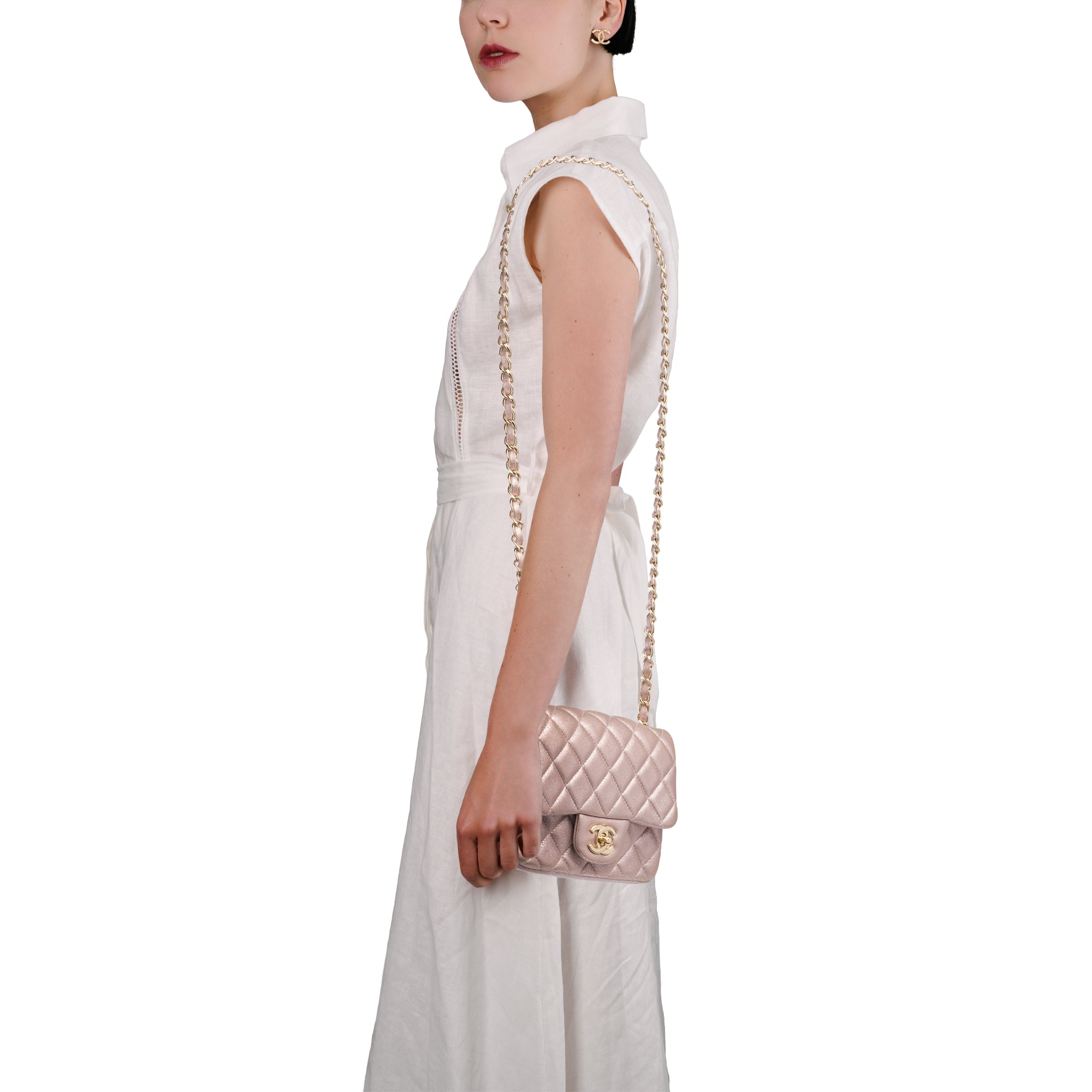 Sac CHANEL Timeless/Classique en Cuir Rose - 103774